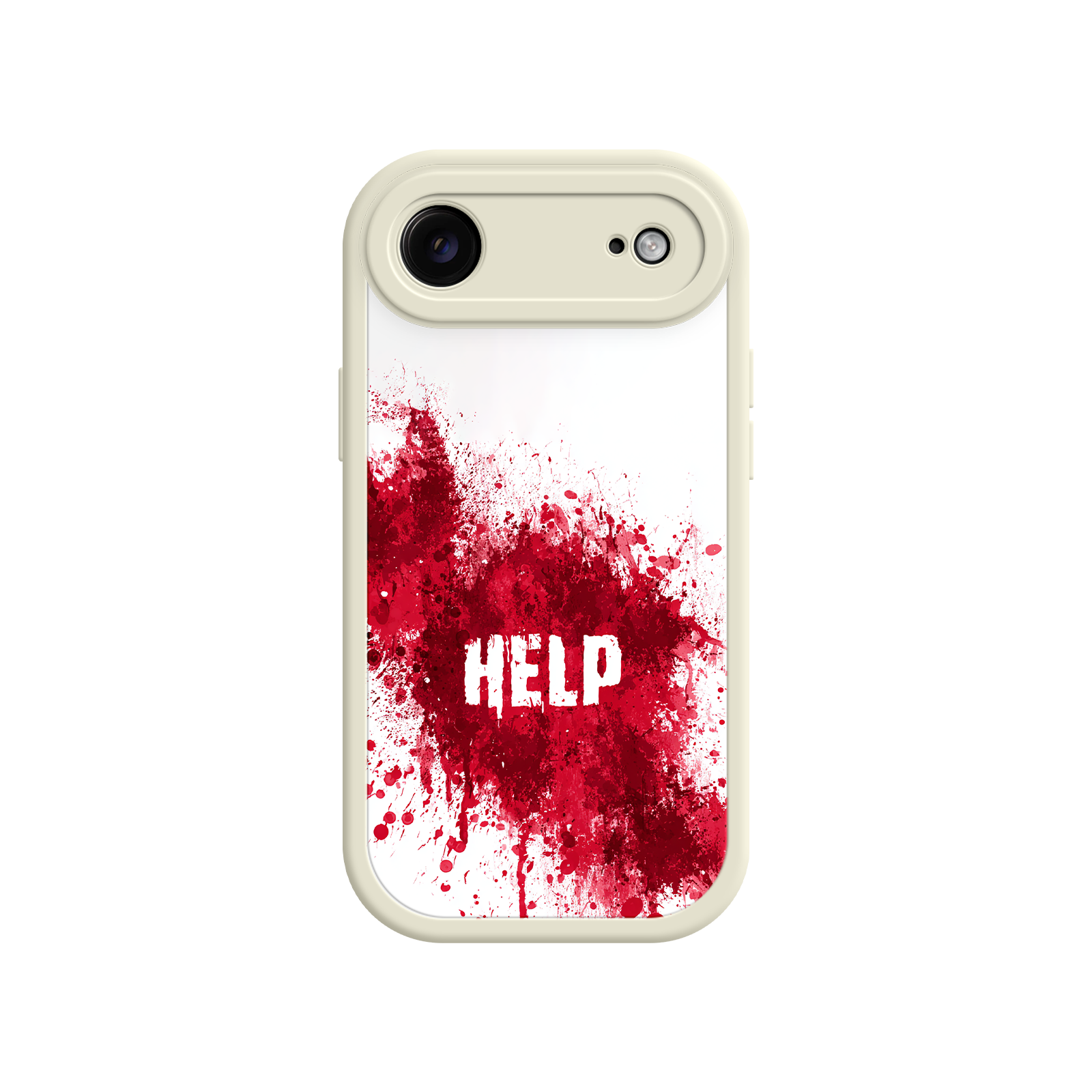 Horror-style phone case with dramatic blood design