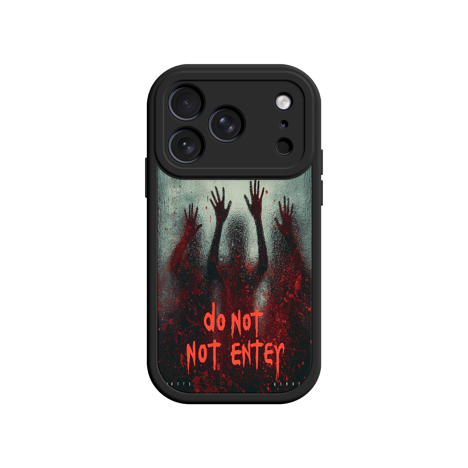 Horror gift phone case with dramatic design