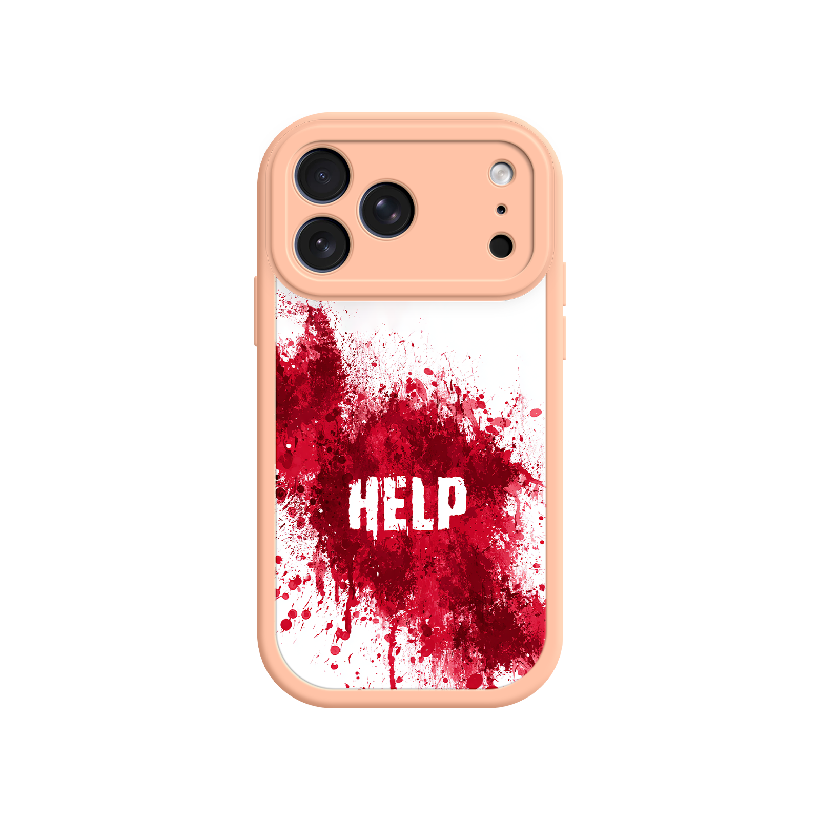 Scary iPhone case featuring horror-style artwork