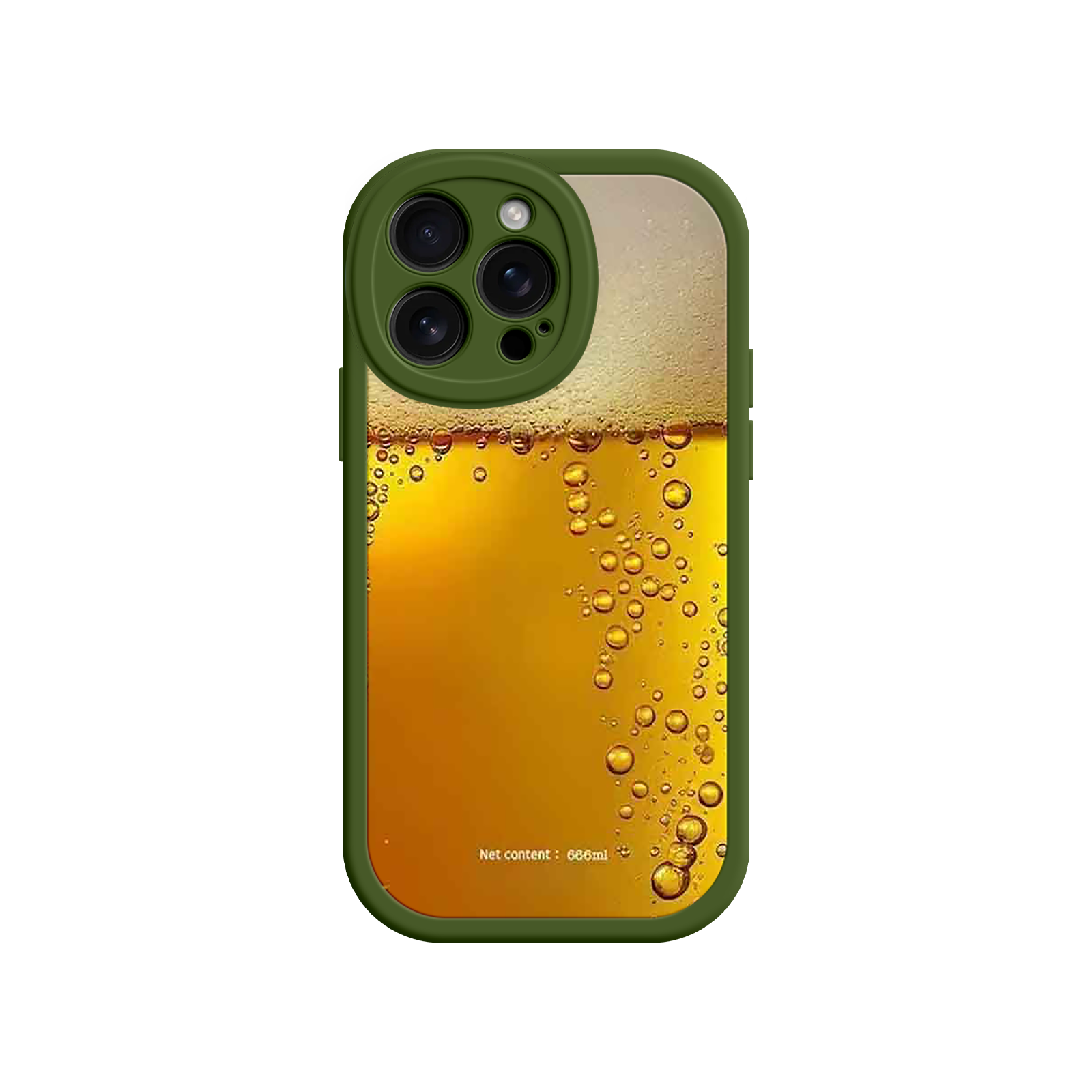 Lightweight beer phone case with novelty art