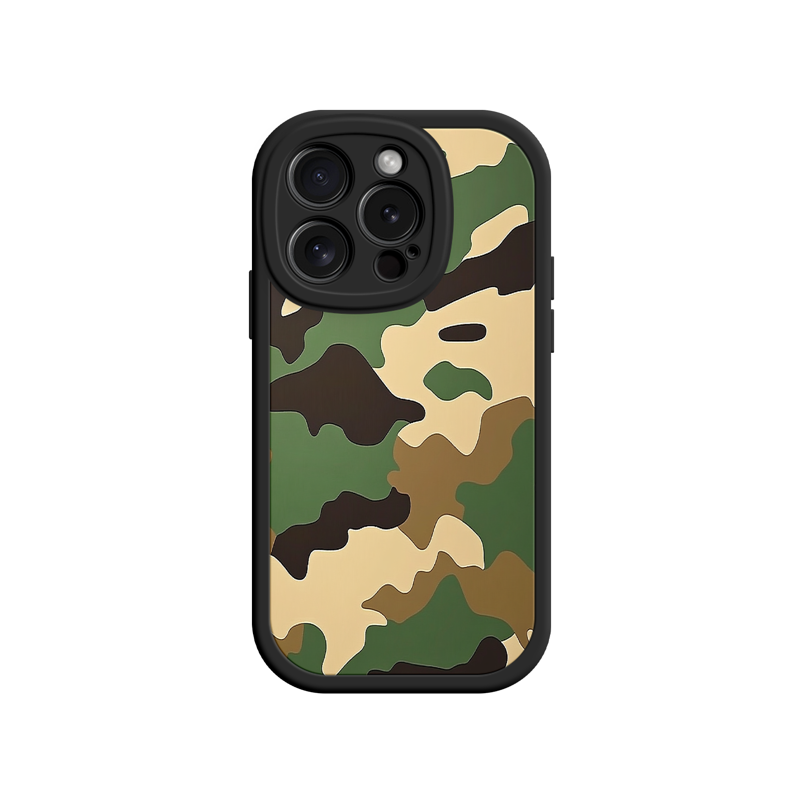 Military Camo iPhone 17 Case – Woodland Camouflage, Tactical Design, Rugged Phone Cover
