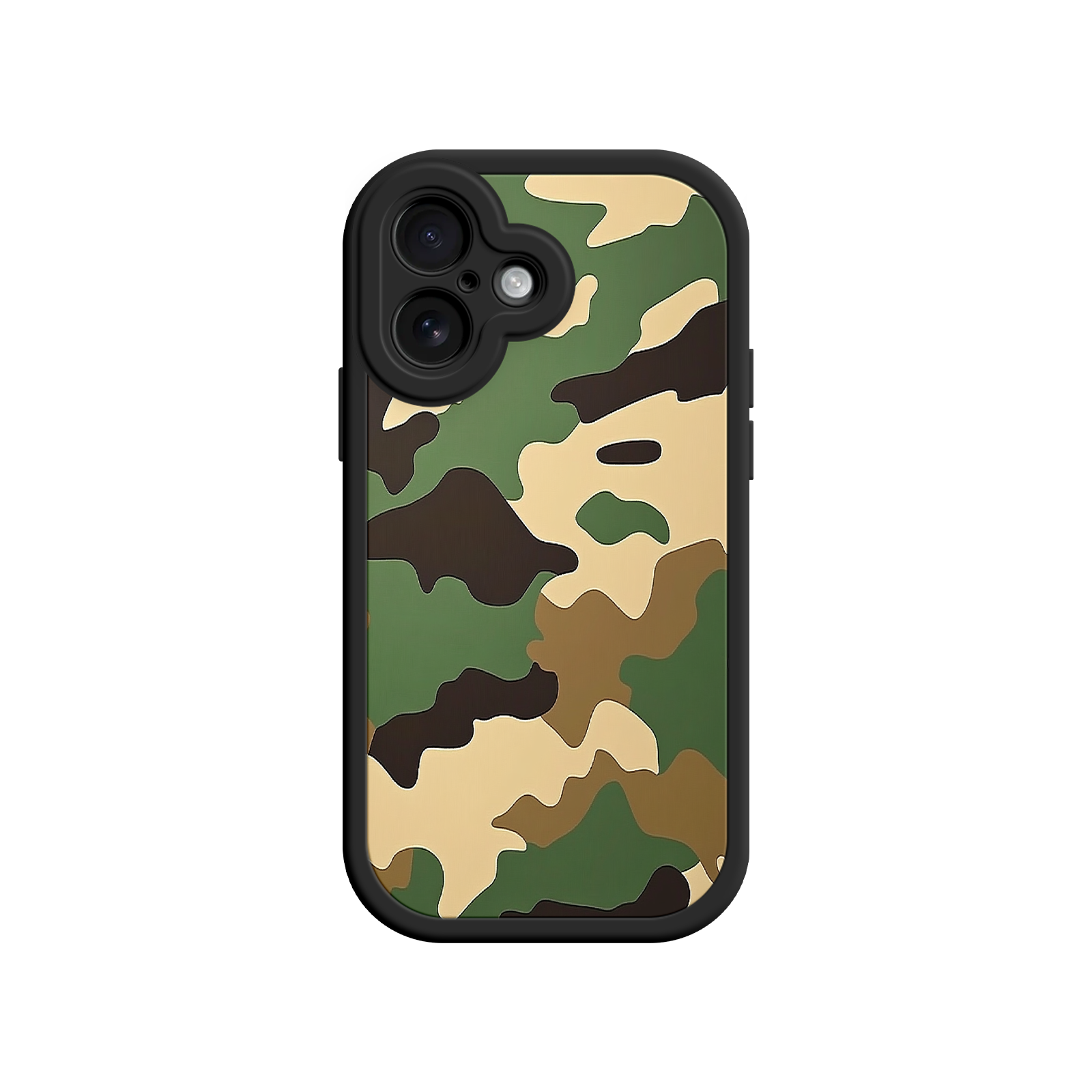Military Camo iPhone 17 Case – Woodland Camouflage, Tactical Design, Rugged Phone Cover