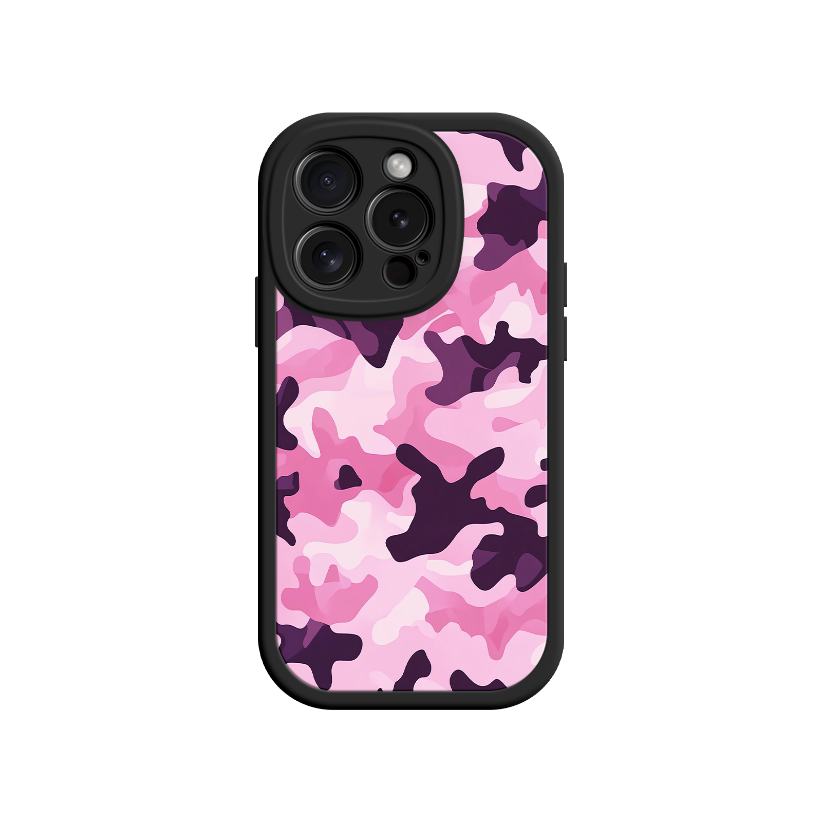 Pink Camo iPhone 17 Case – Camouflage, Feminine Style, Protective Phone Cover