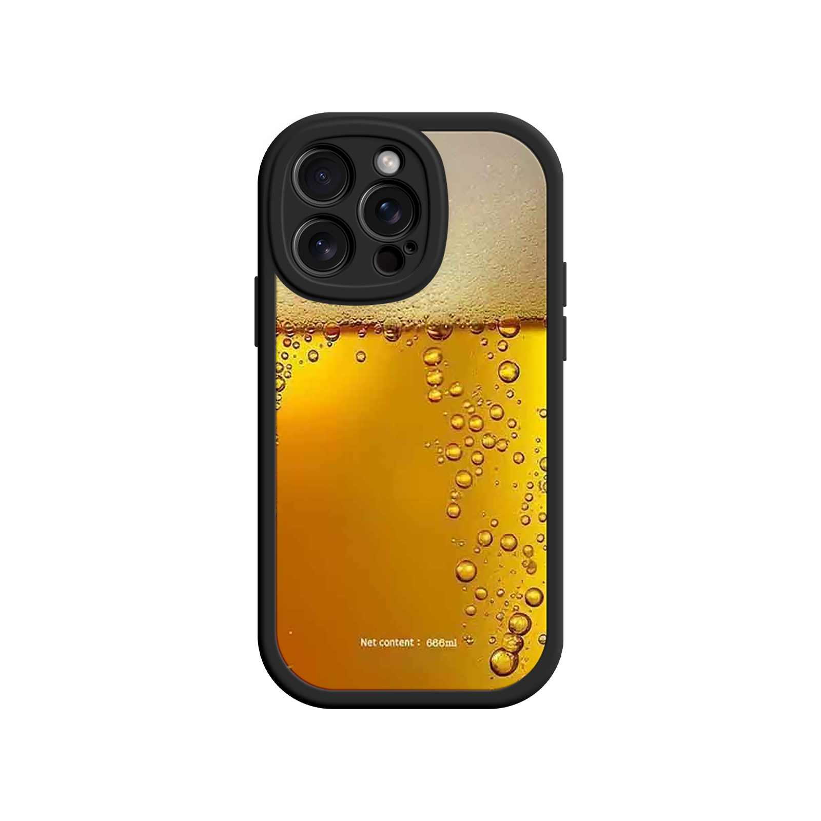Funny Beer Glass Phone Case – Realistic Foam Design, Novelty Gift for Beer Lovers