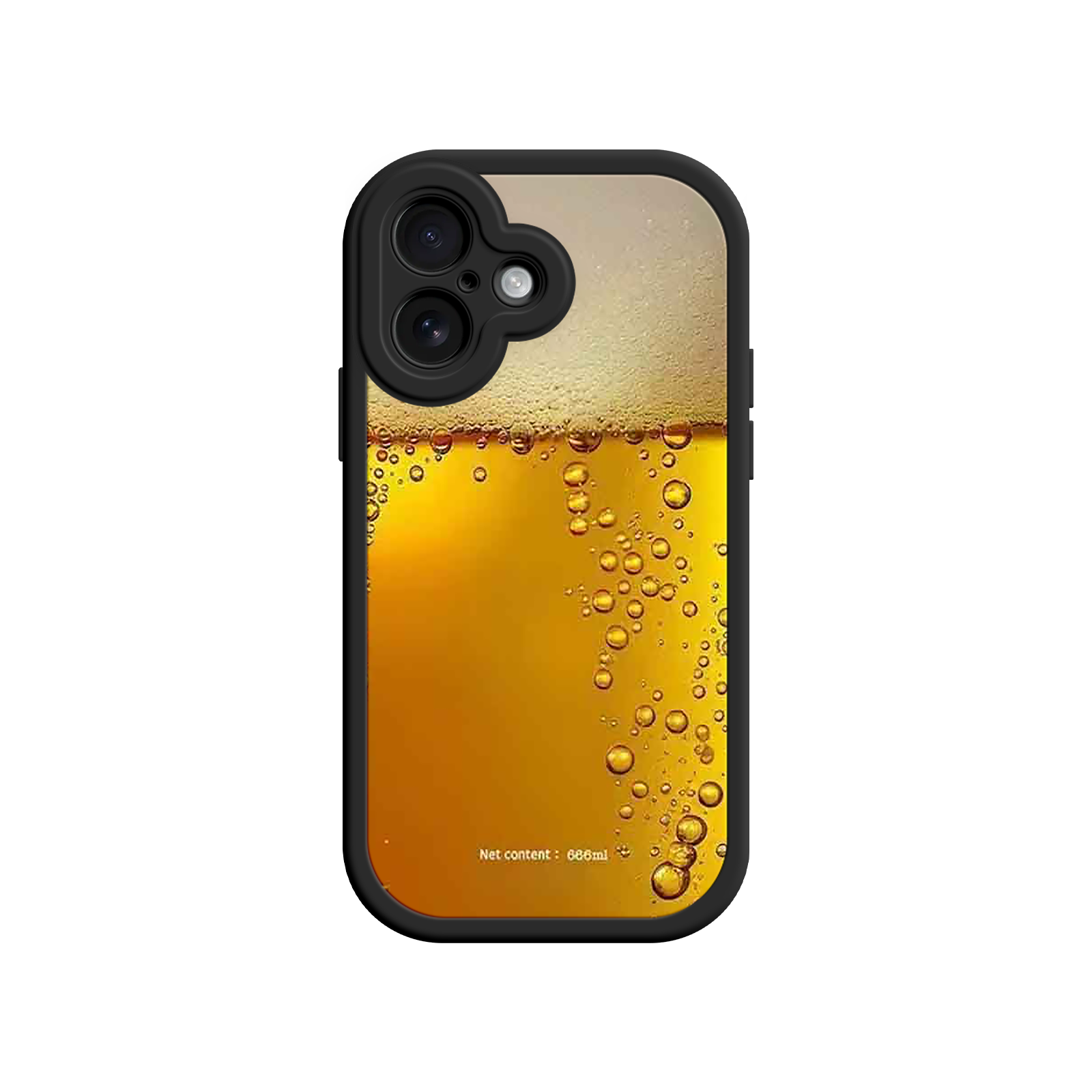 Funny Beer Glass Phone Case – Realistic Foam Design, Novelty Gift for Beer Lovers