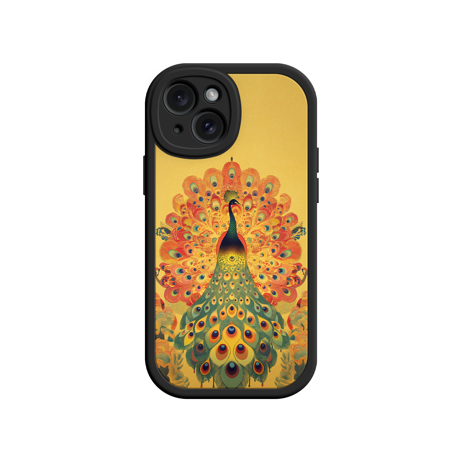 Peacock iPhone Case – Artistic Bird Design with Vibrant Feathers & Boho Style