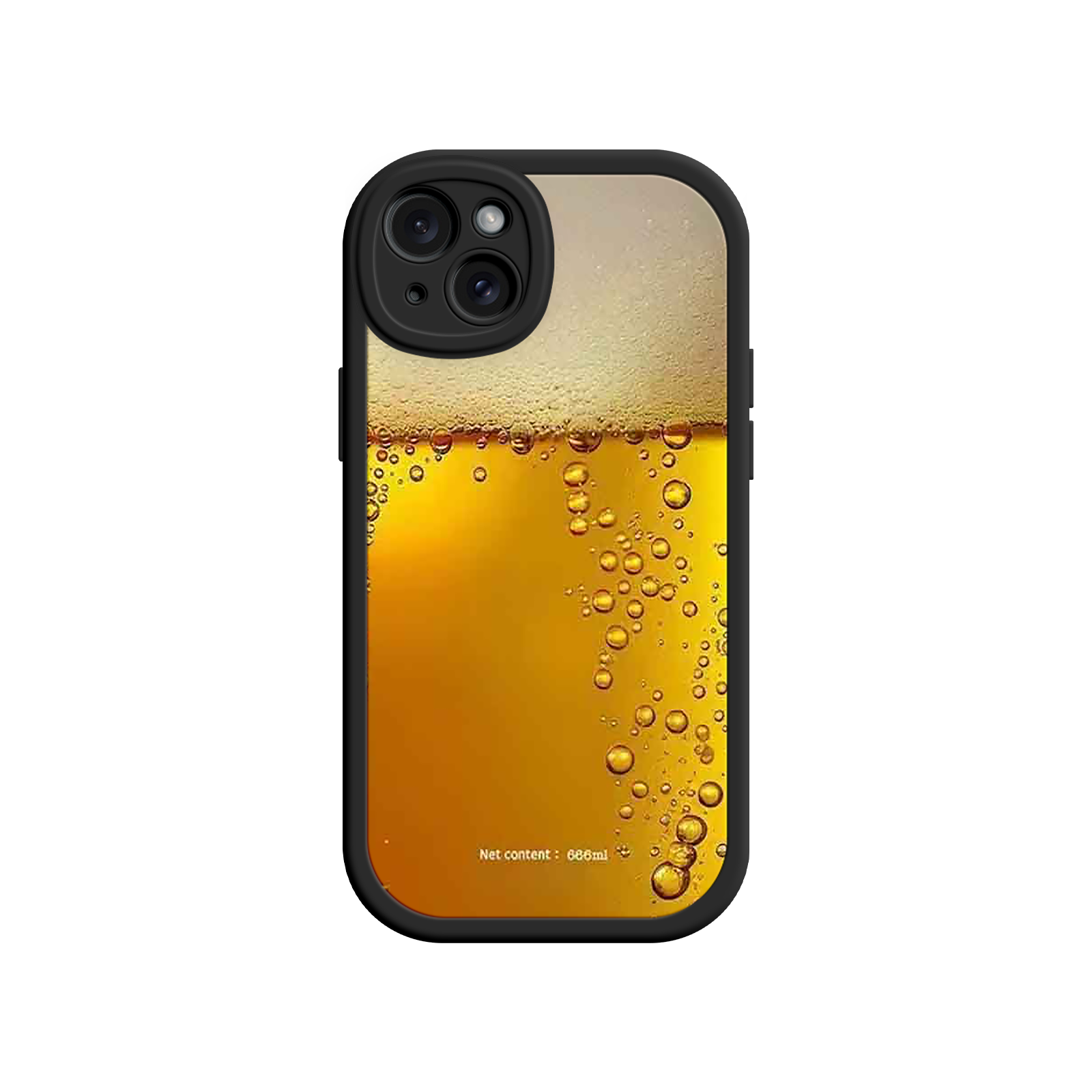 Funny Beer Glass Phone Case – Realistic Foam Design, Novelty Gift for Beer Lovers