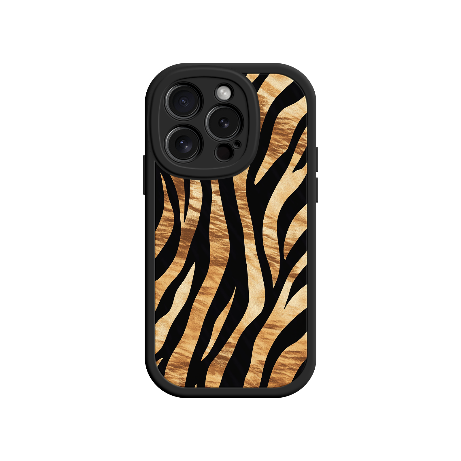 iPhone case with safari-inspired stripe motif