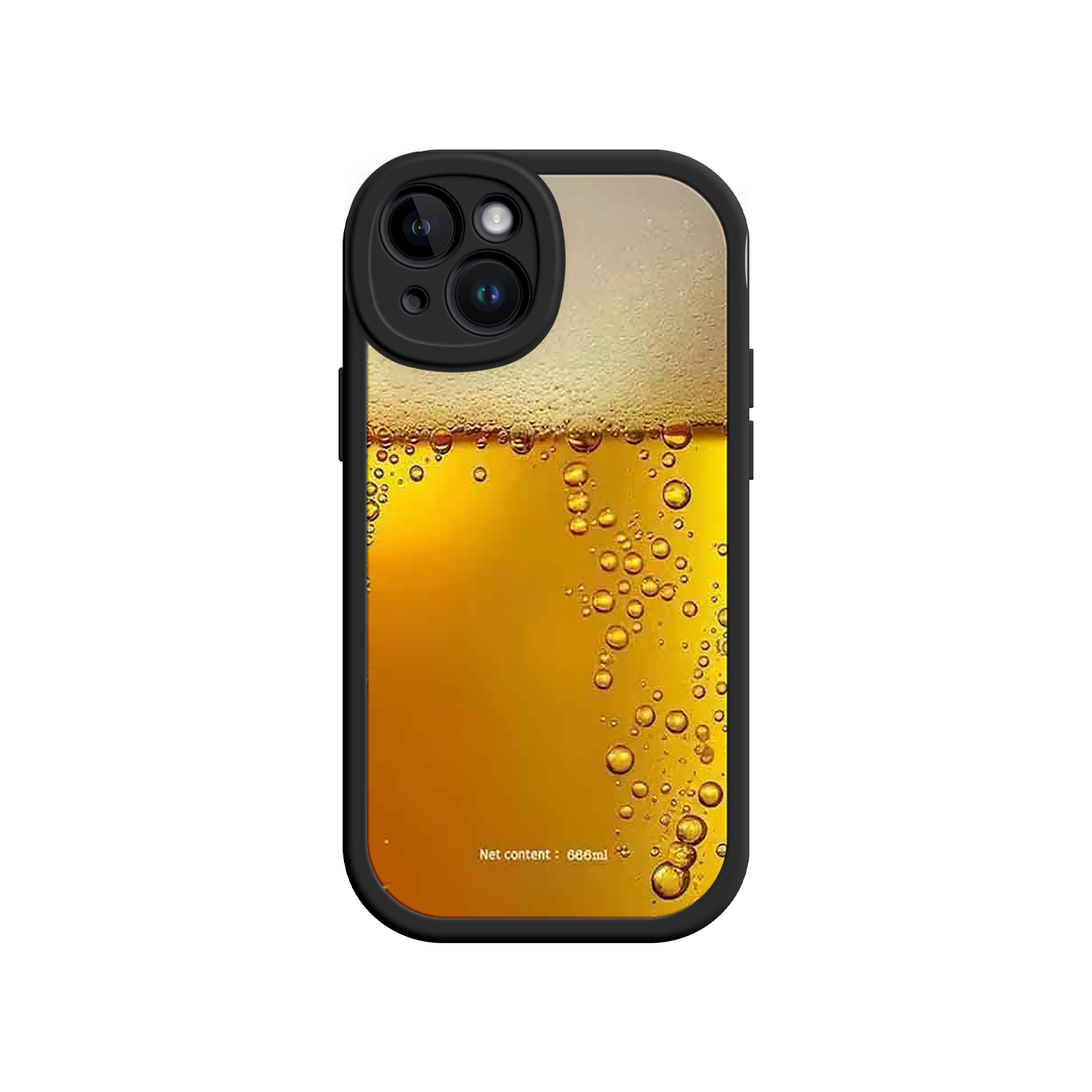 Funny Beer Glass Phone Case – Realistic Foam Design, Novelty Gift for Beer Lovers