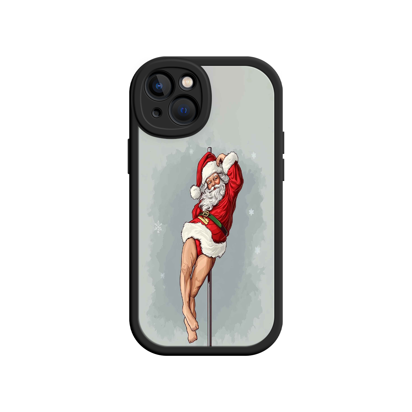 Pole Dancing Santa Claus iPhone 17 Case – Funny Christmas Art, Cheeky Holiday Design, Festive Adult Humor