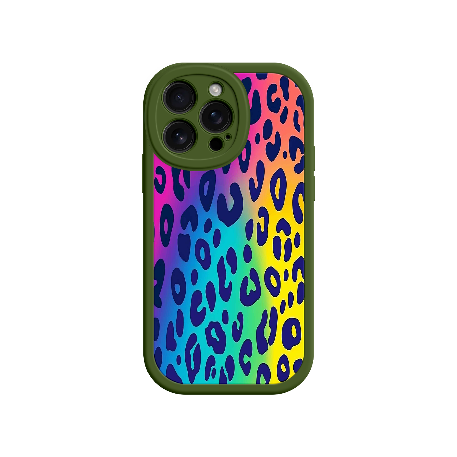 Rainbow Leopard Print iPhone 17 Case – Vibrant Gradient Leopard Pattern, Colorful Animal Print Design, Trendy Animal Print Phone Cover
