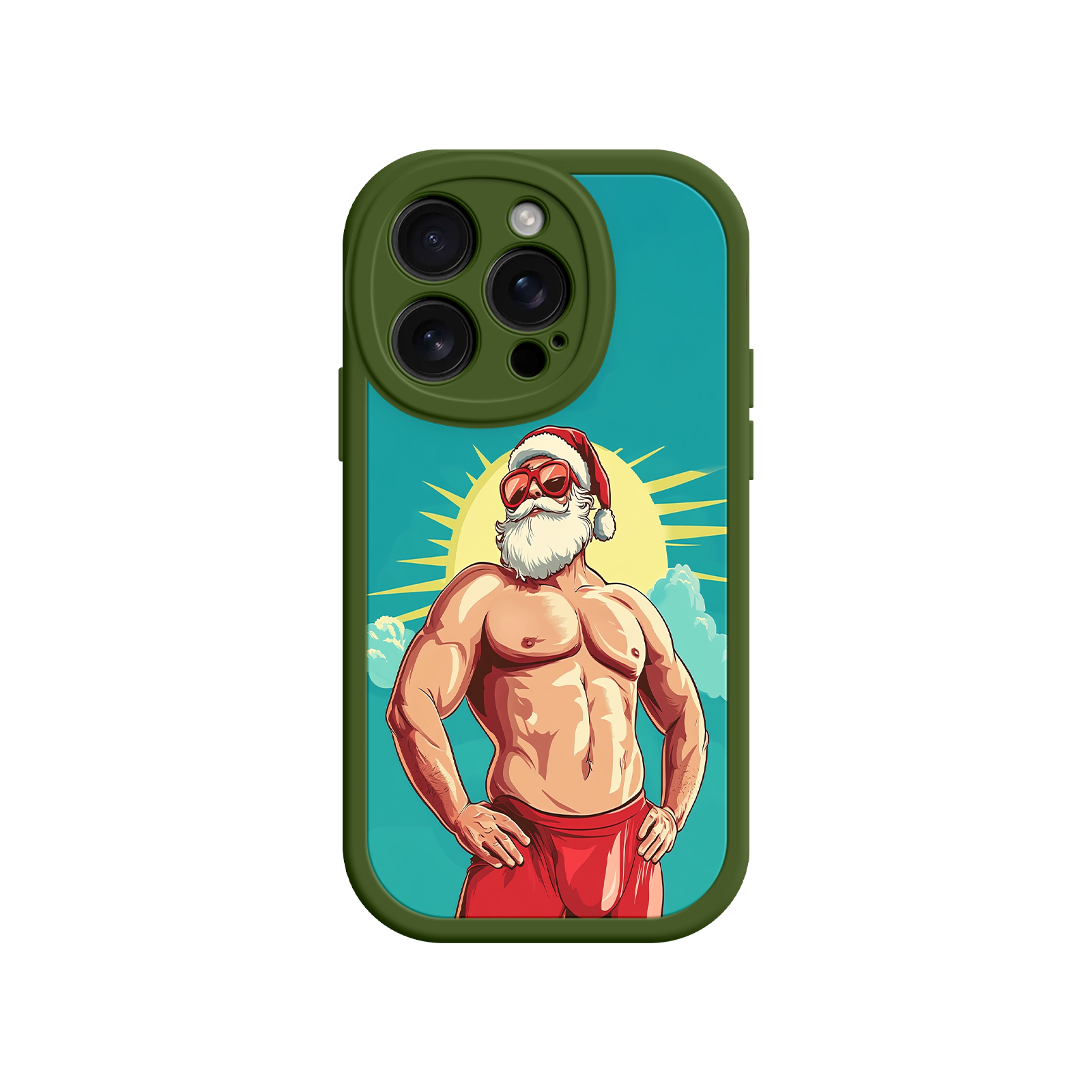 Cartoon Santa phone case for holiday gift ideas