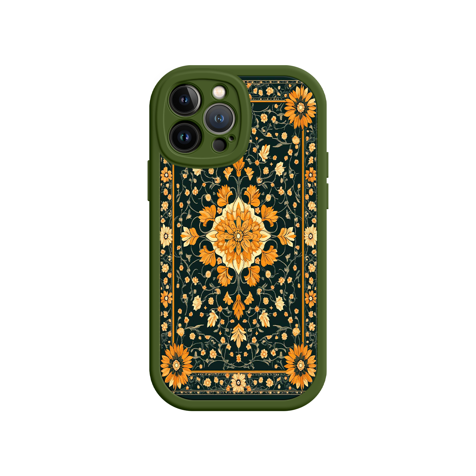 Ornate Floral iPhone 17 Case – Baroque Vintage Pattern Protective Cover for iPhone 16 Pro / Max