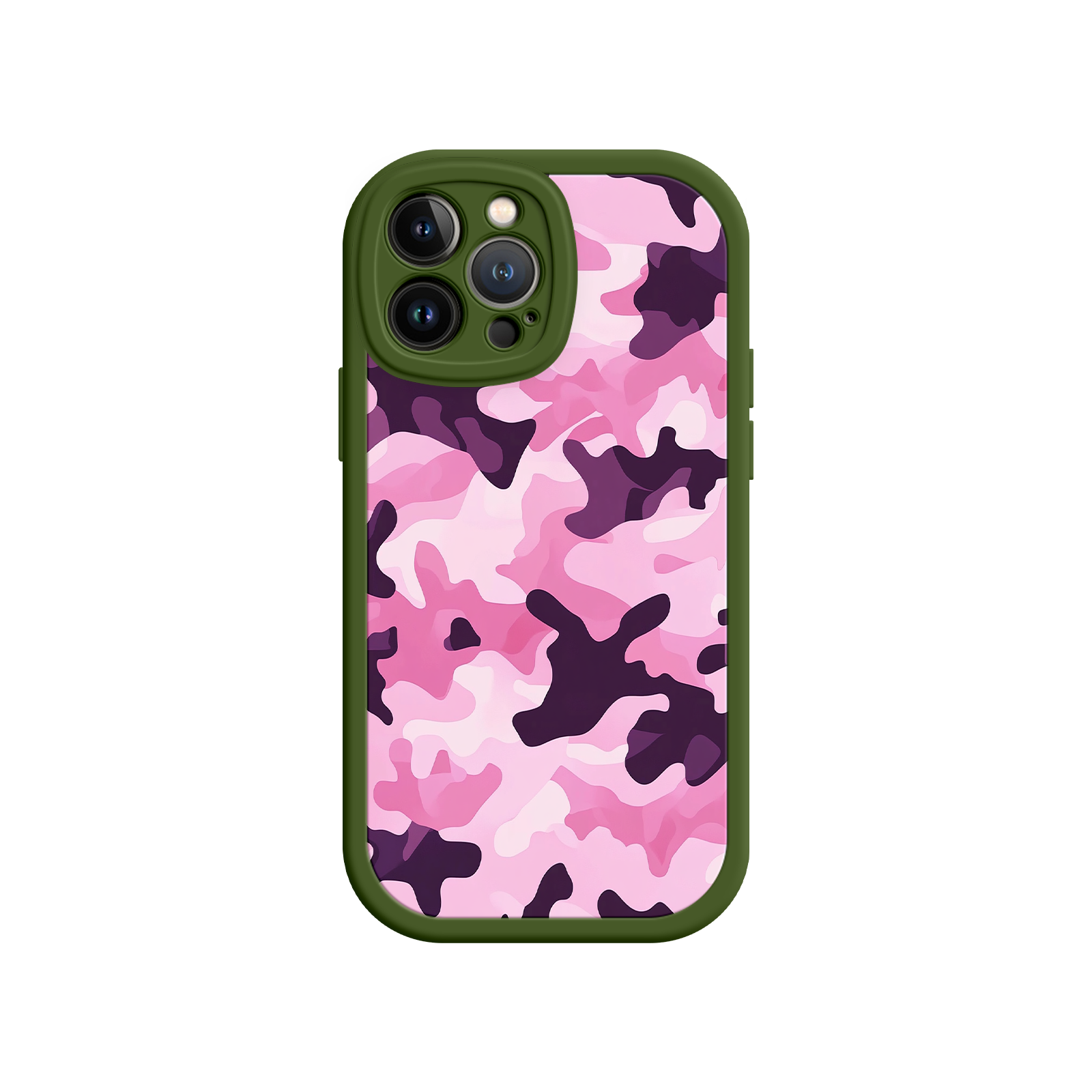 Pink Camo iPhone 17 Case – Camouflage, Feminine Style, Protective Phone Cover