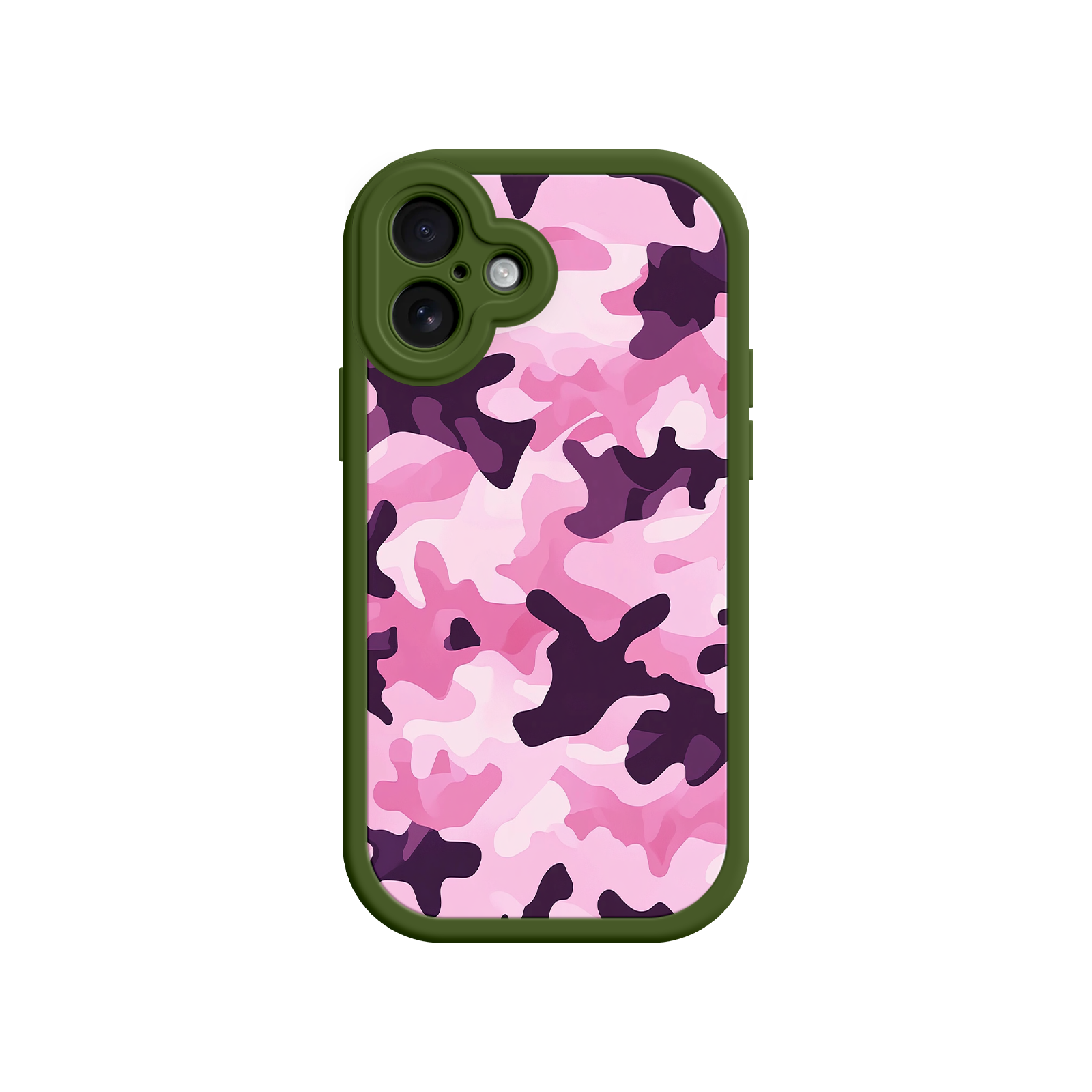 Pink Camo iPhone 17 Case – Camouflage, Feminine Style, Protective Phone Cover