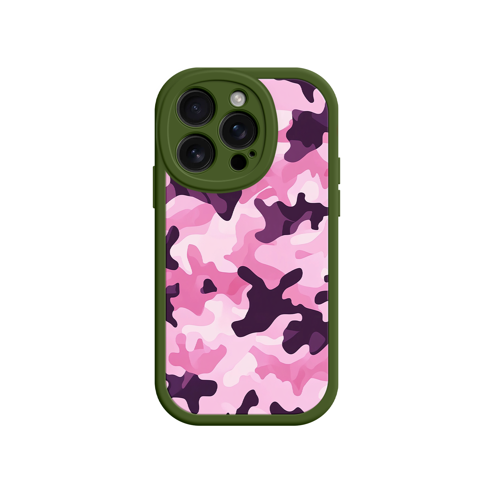 Pink Camo iPhone 17 Case – Camouflage, Feminine Style, Protective Phone Cover
