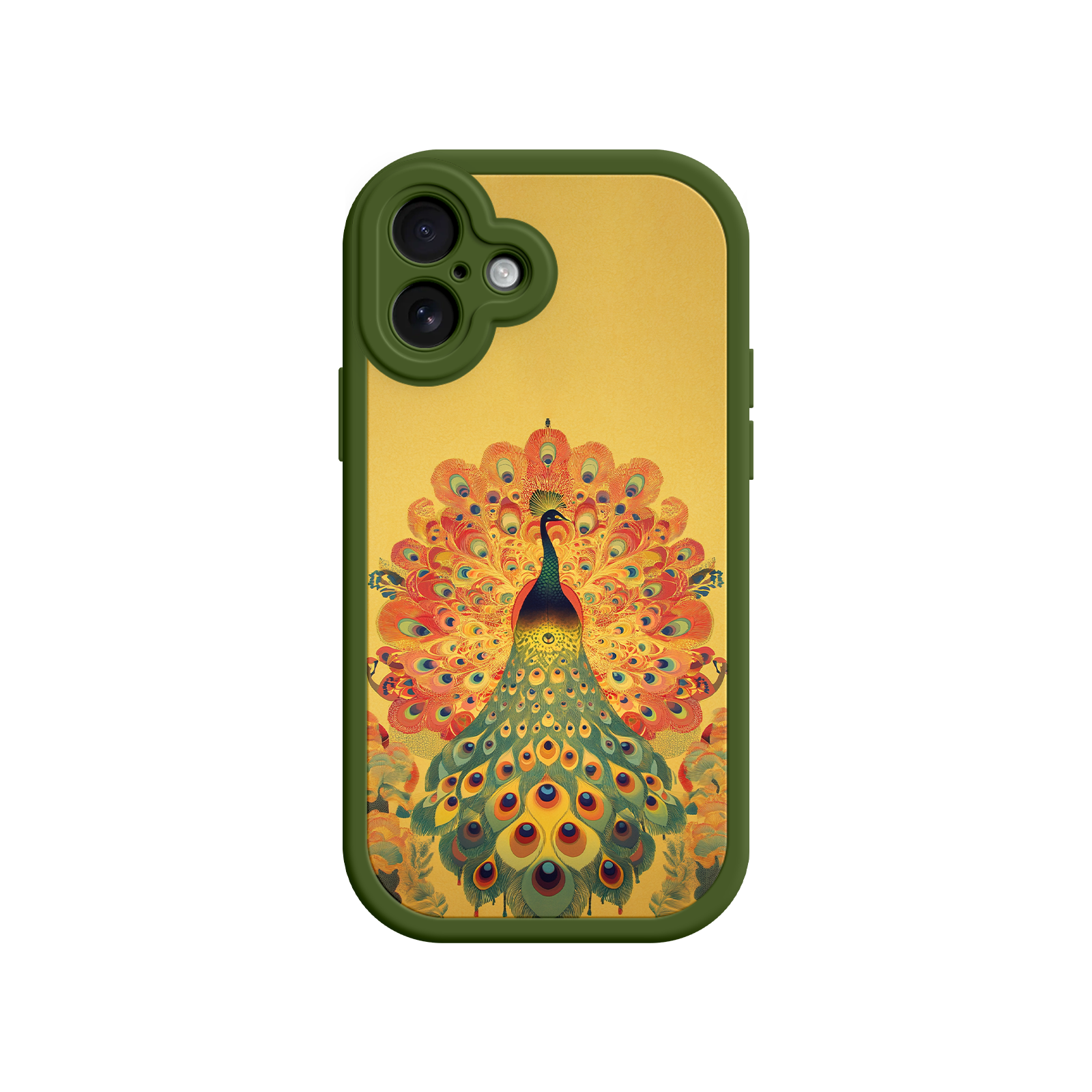 Peacock iPhone Case – Artistic Bird Design with Vibrant Feathers & Boho Style