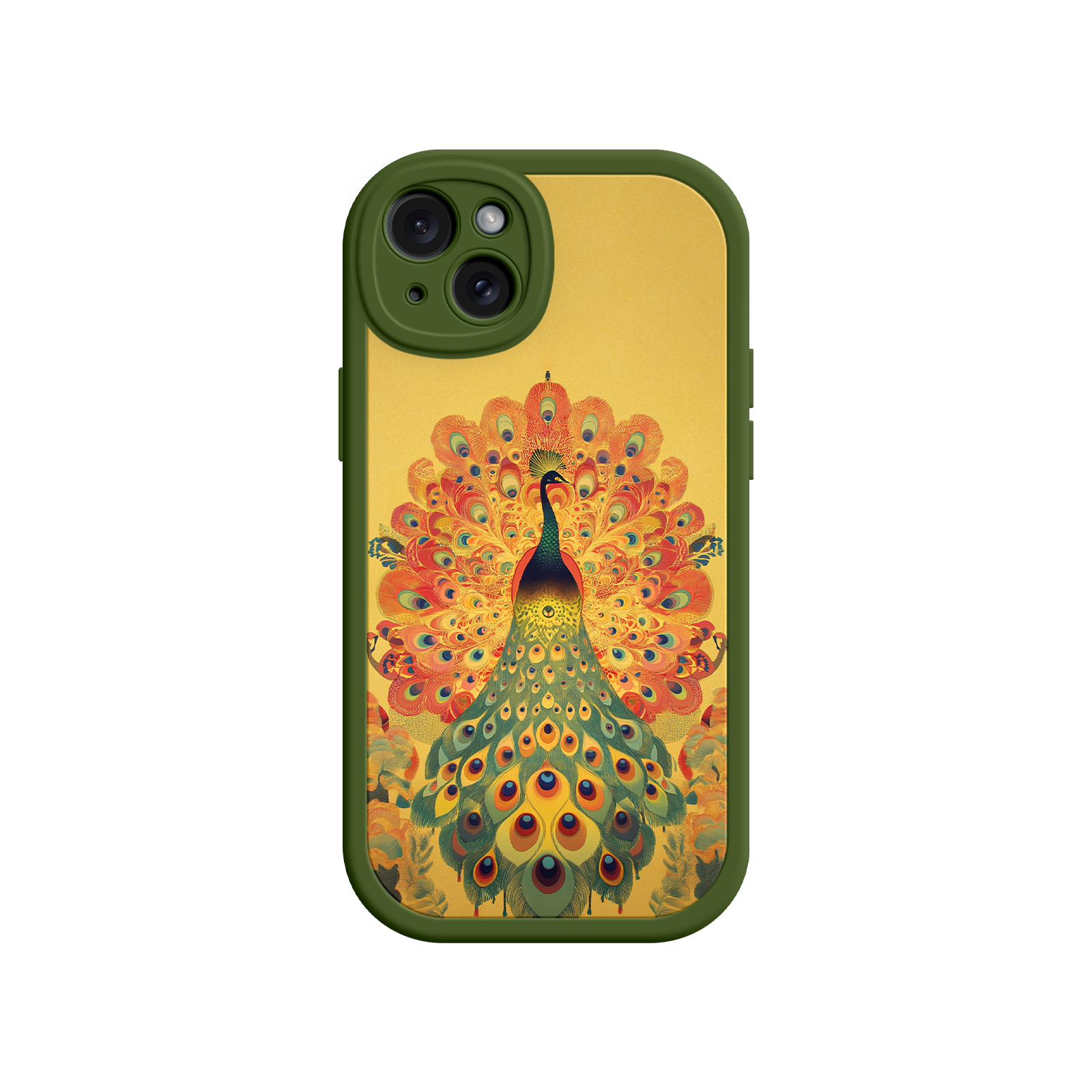 Peacock iPhone Case – Artistic Bird Design with Vibrant Feathers & Boho Style