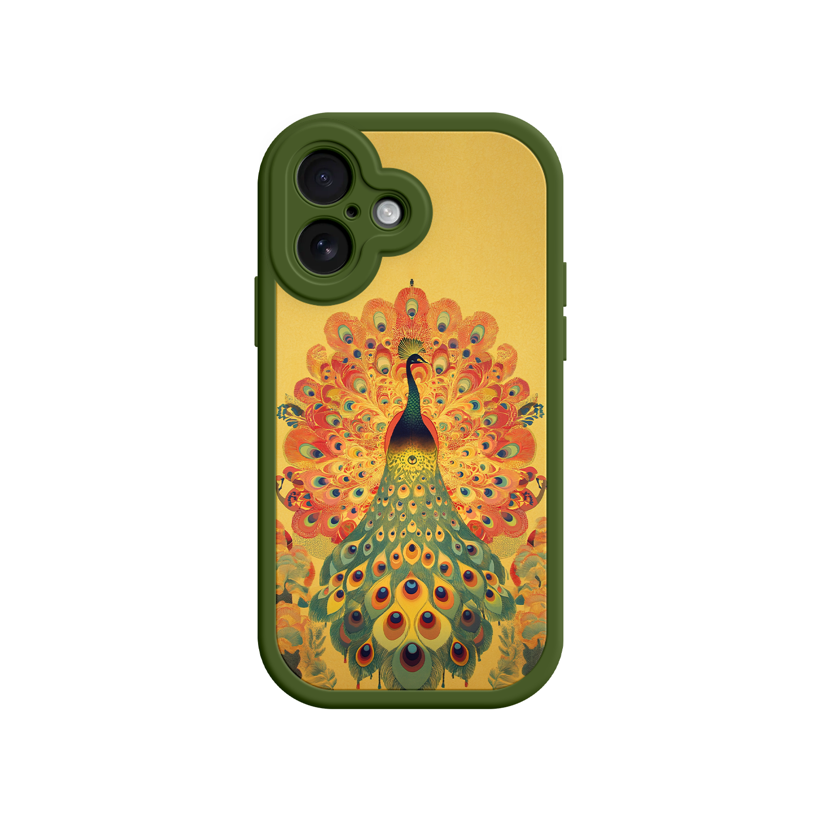 Peacock iPhone Case – Artistic Bird Design with Vibrant Feathers & Boho Style