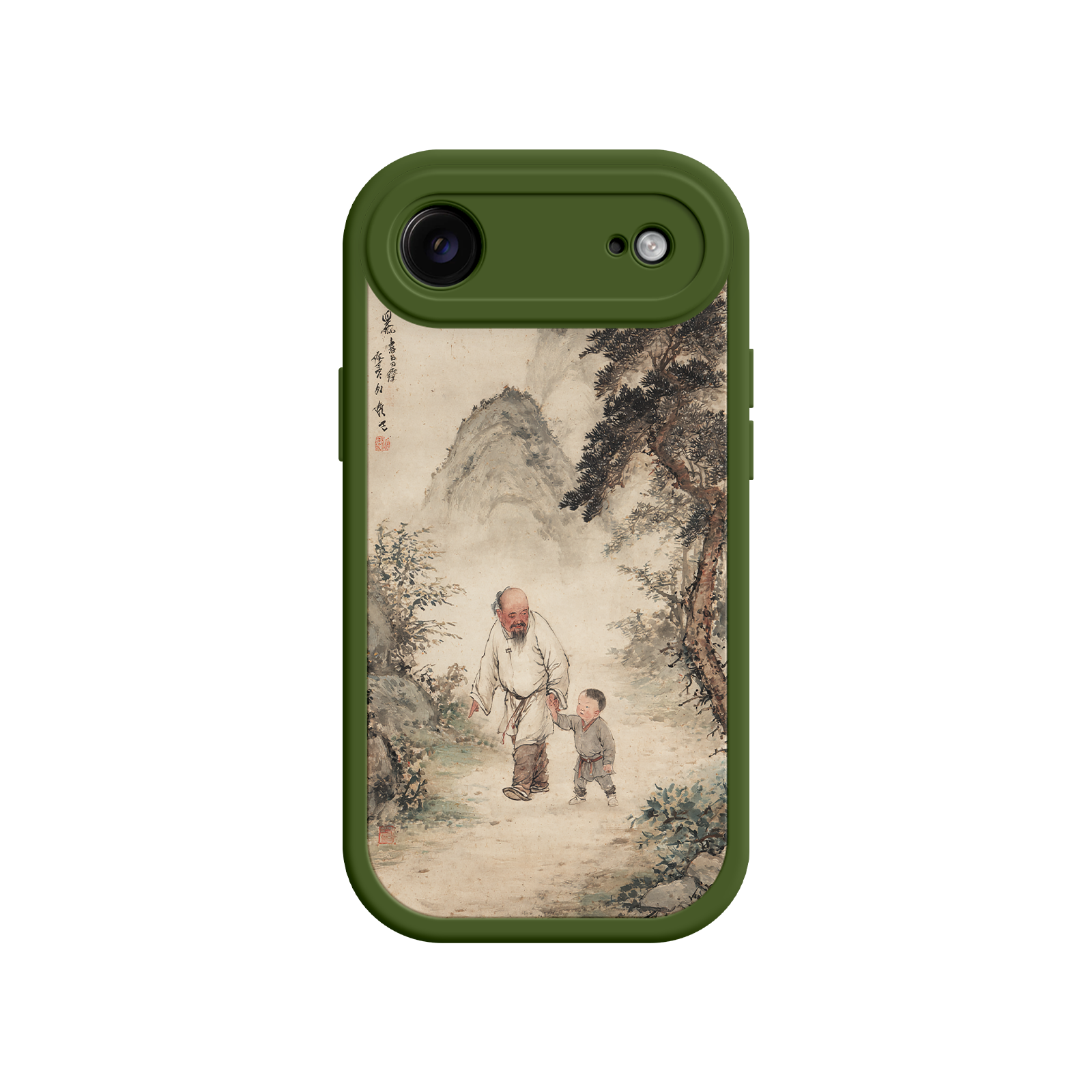 Cultural design phone case with Chinese brushwork