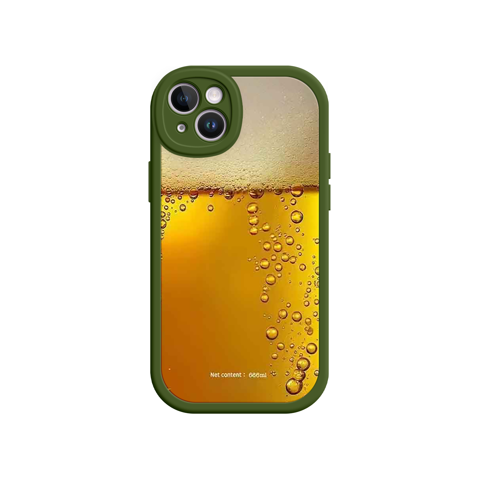 Funny Beer Glass Phone Case – Realistic Foam Design, Novelty Gift for Beer Lovers
