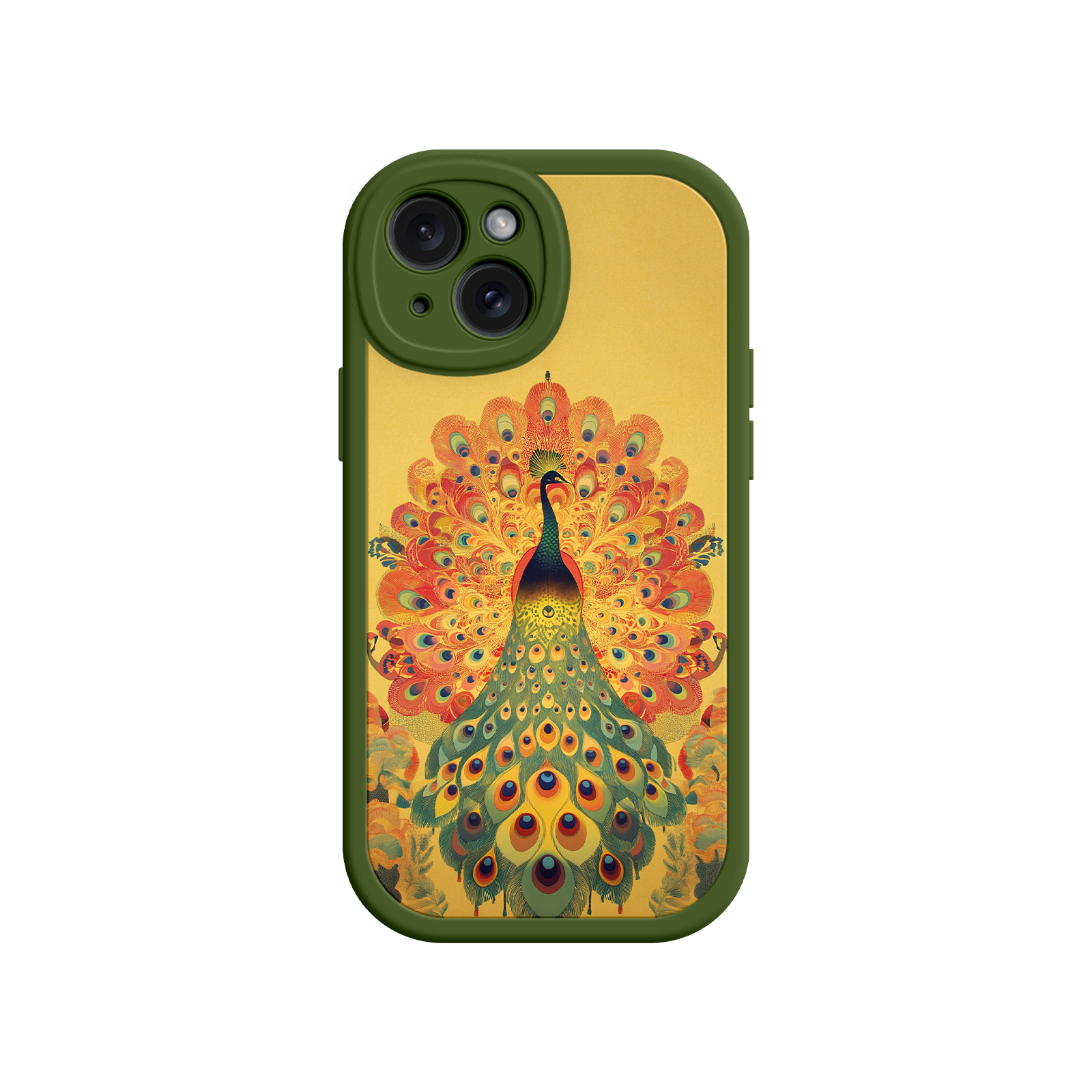 Peacock iPhone Case – Artistic Bird Design with Vibrant Feathers & Boho Style