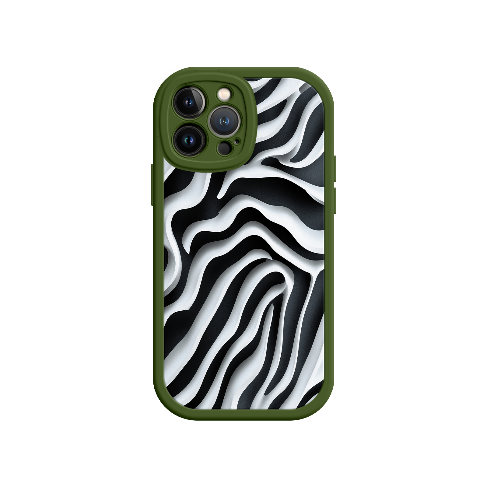 Zebra Pattern iPhone 17 Case – Black & White Protective Cover for iPhone 16 Pro / Max