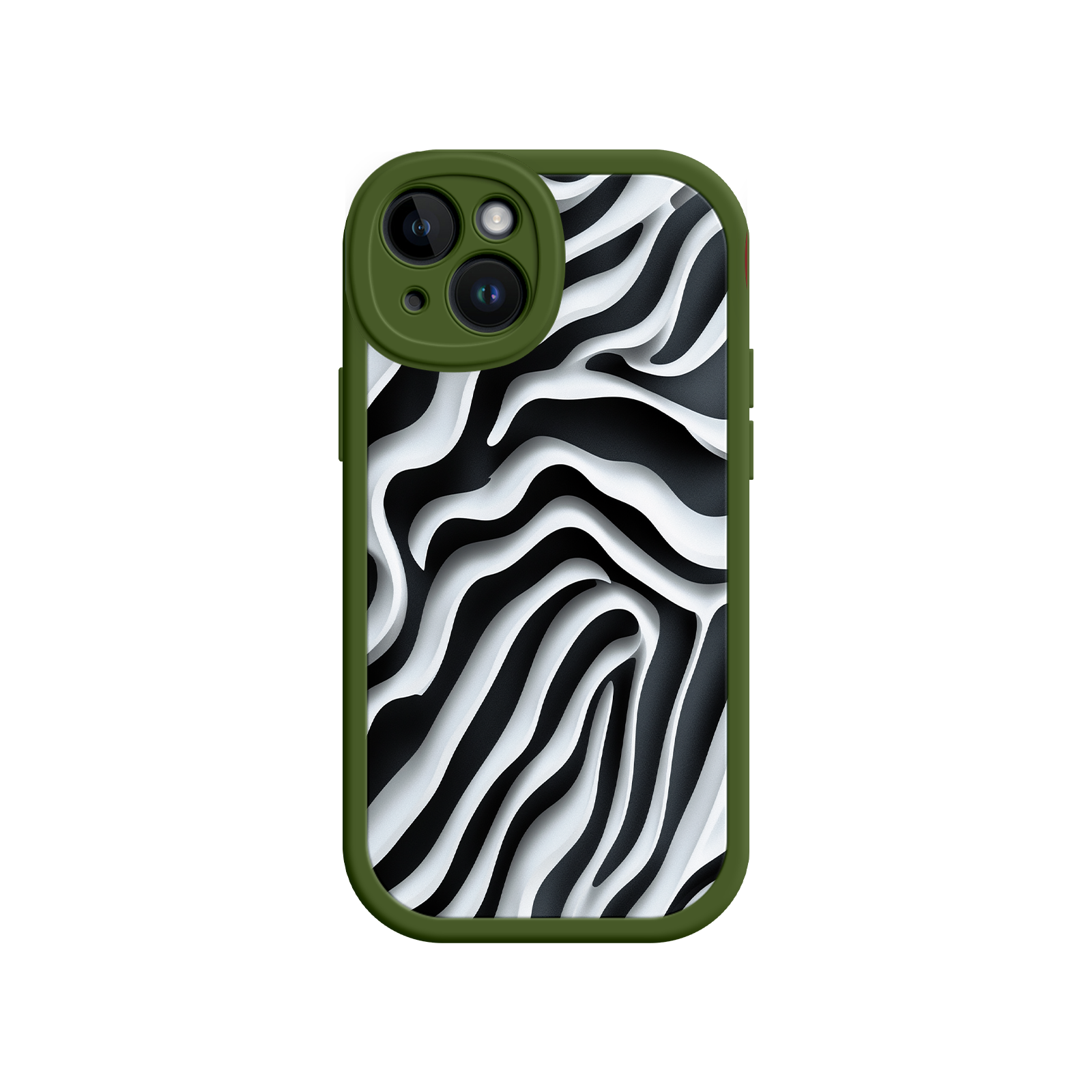 Zebra Pattern iPhone 17 Case – Black & White Protective Cover for iPhone 16 Pro / Max