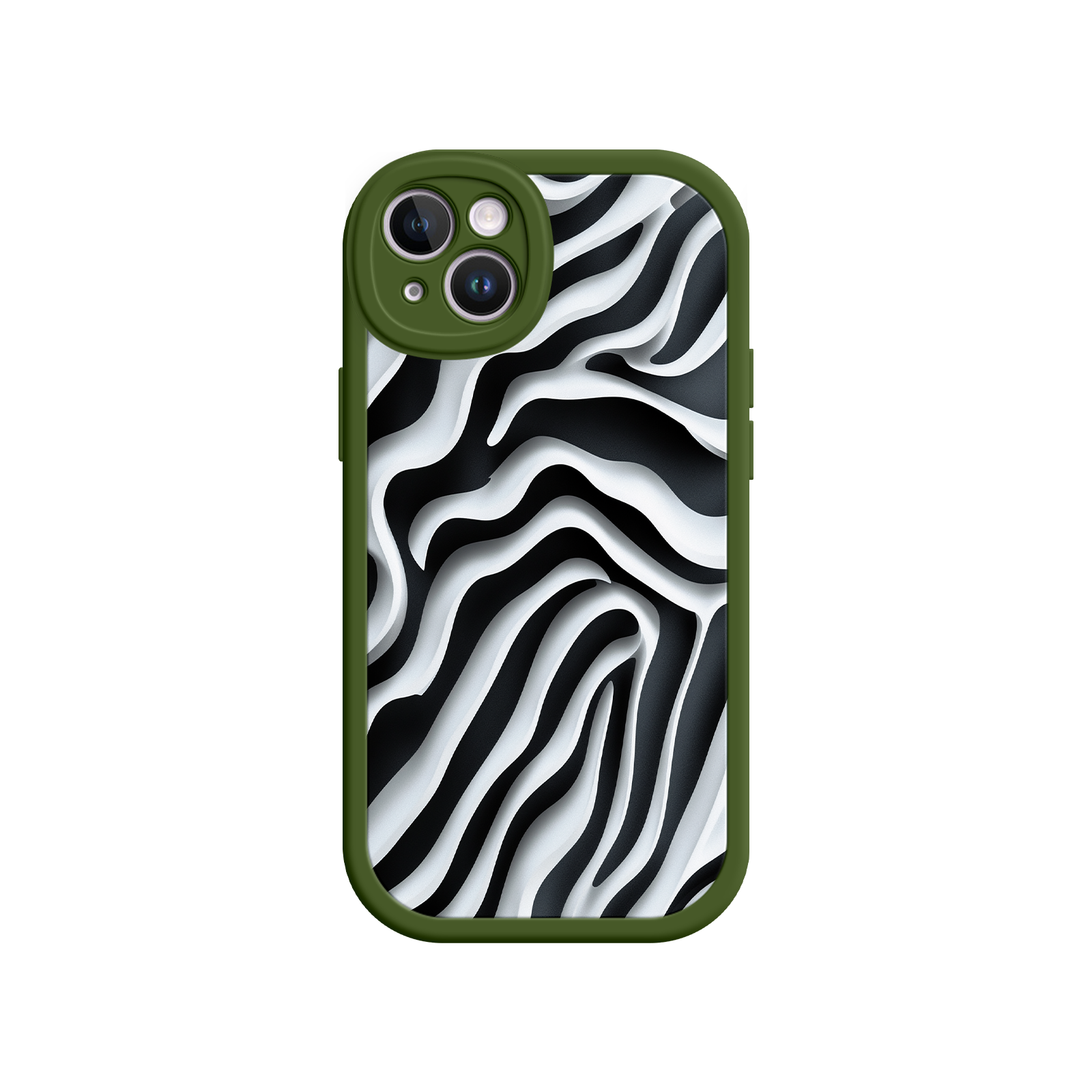 Zebra Pattern iPhone 17 Case – Black & White Protective Cover for iPhone 16 Pro / Max