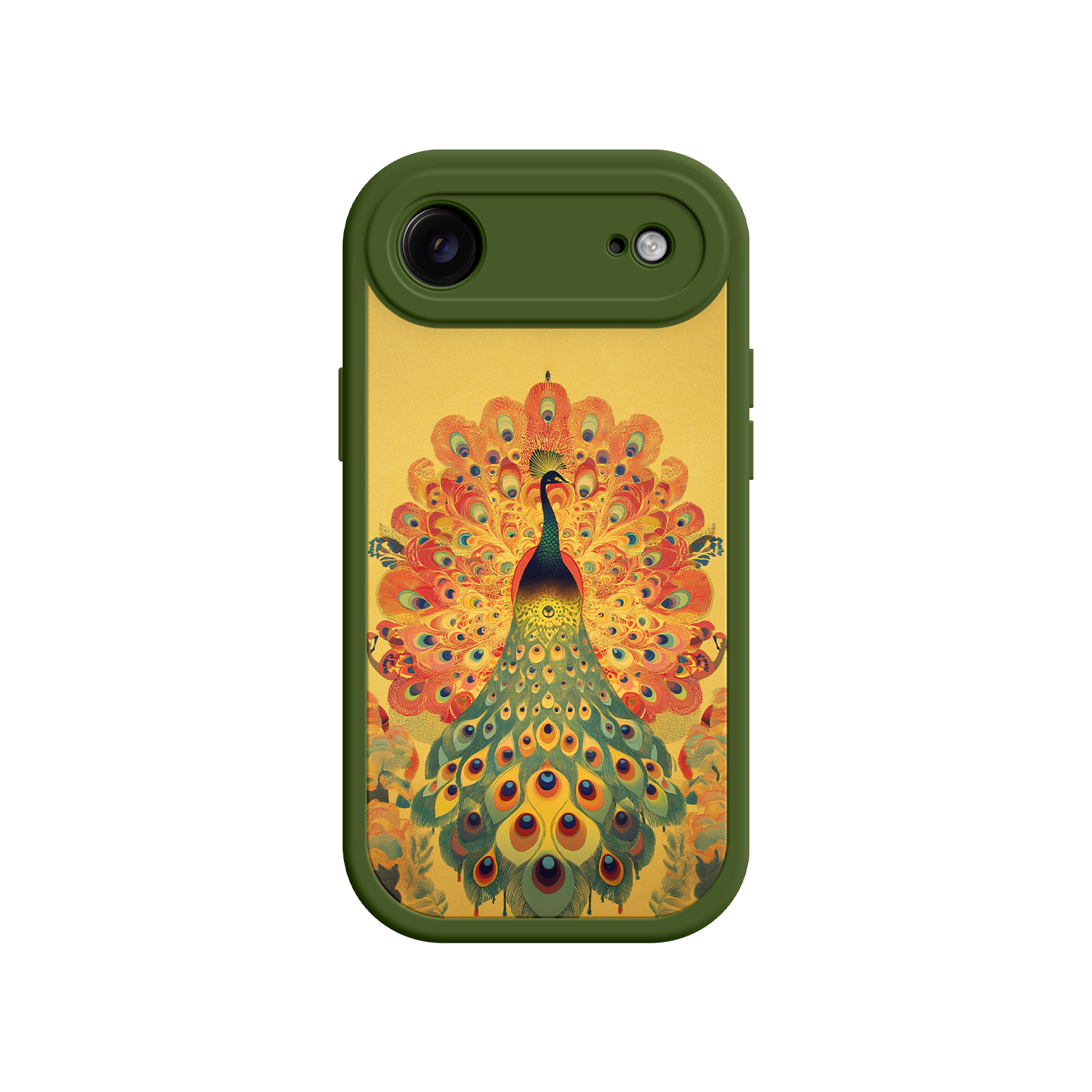 Peacock iPhone Case – Artistic Bird Design with Vibrant Feathers & Boho Style