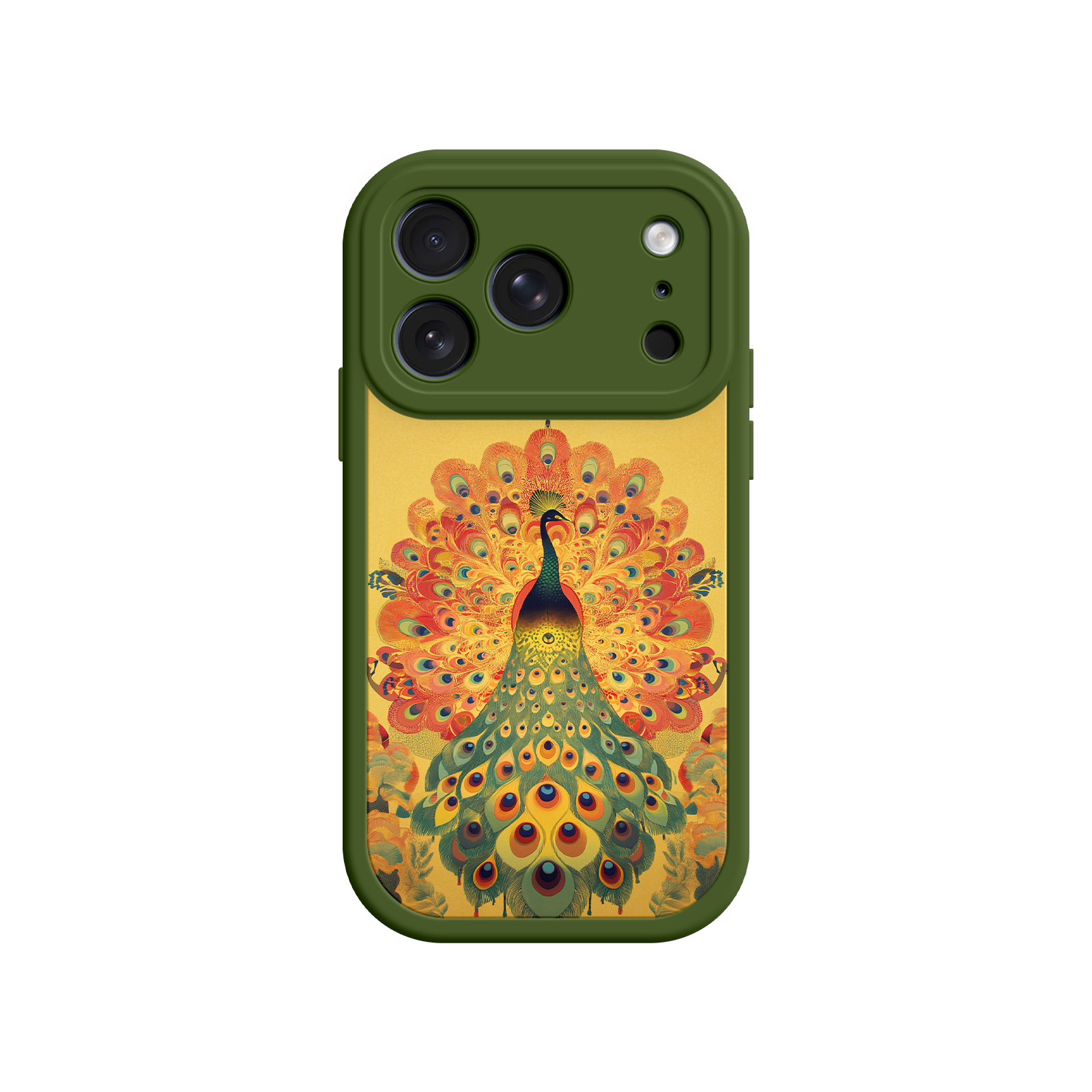Peacock iPhone Case – Artistic Bird Design with Vibrant Feathers & Boho Style
