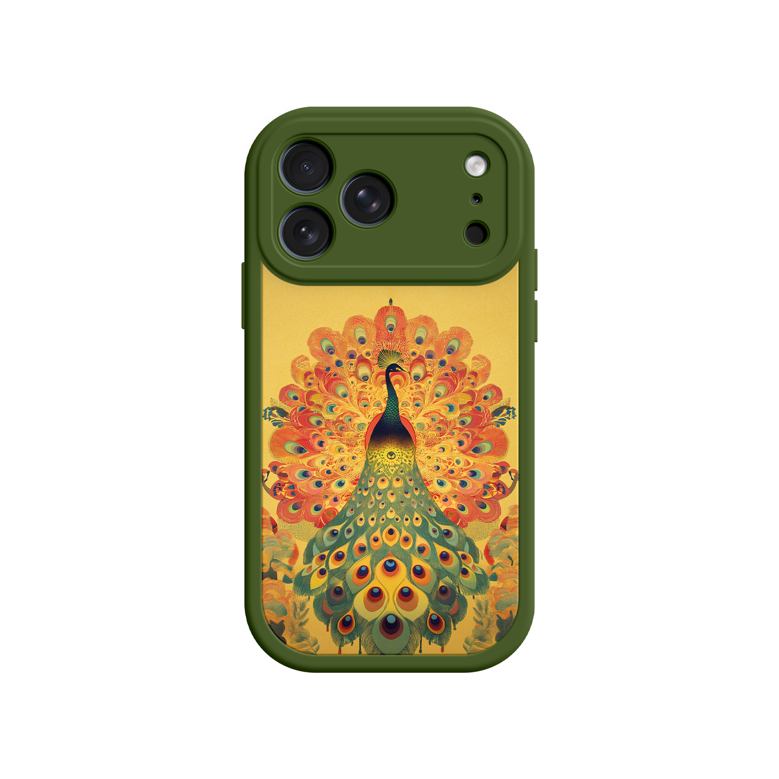 Peacock iPhone Case – Artistic Bird Design with Vibrant Feathers & Boho Style