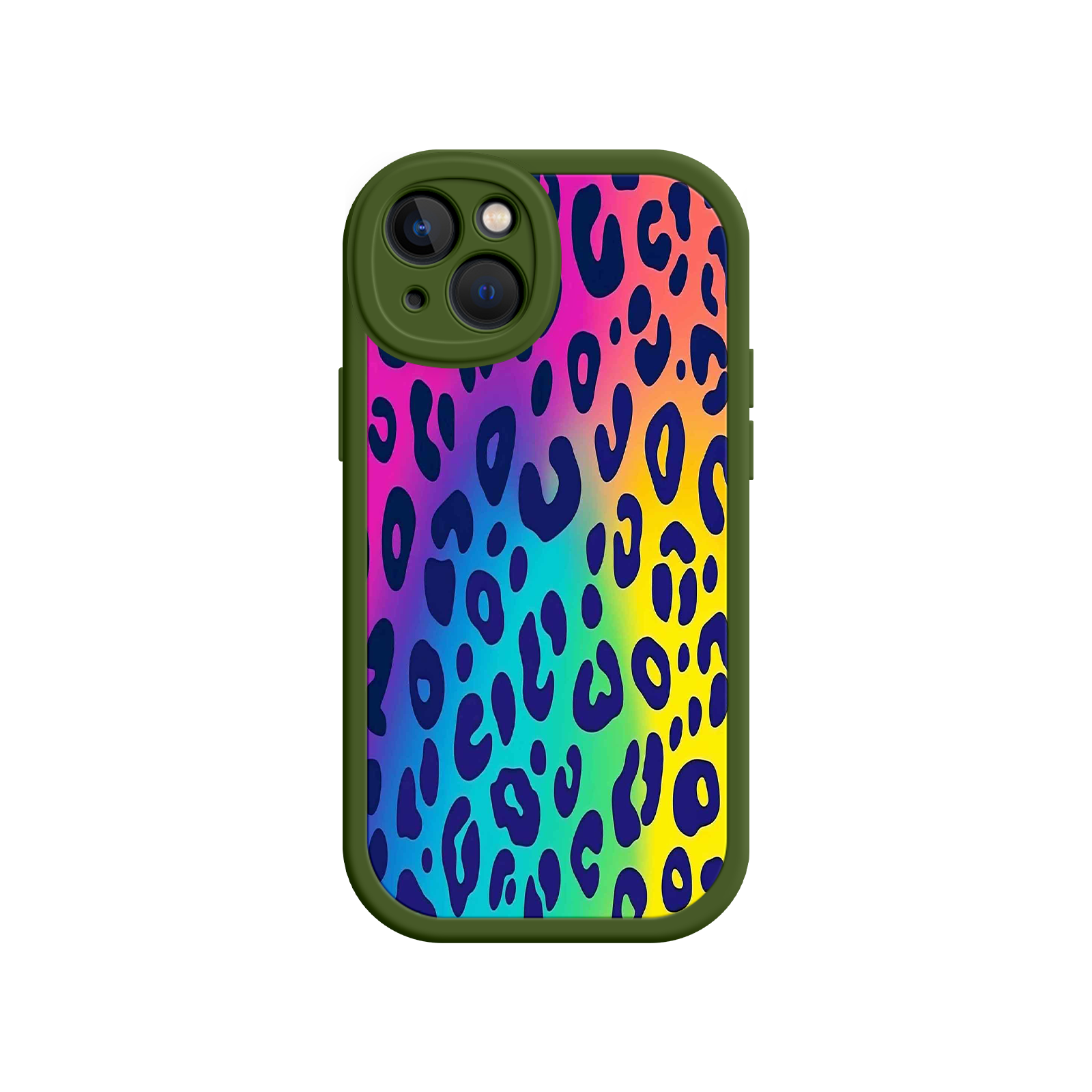 Rainbow Leopard Print iPhone 17 Case – Vibrant Gradient Leopard Pattern, Colorful Animal Print Design, Trendy Animal Print Phone Cover