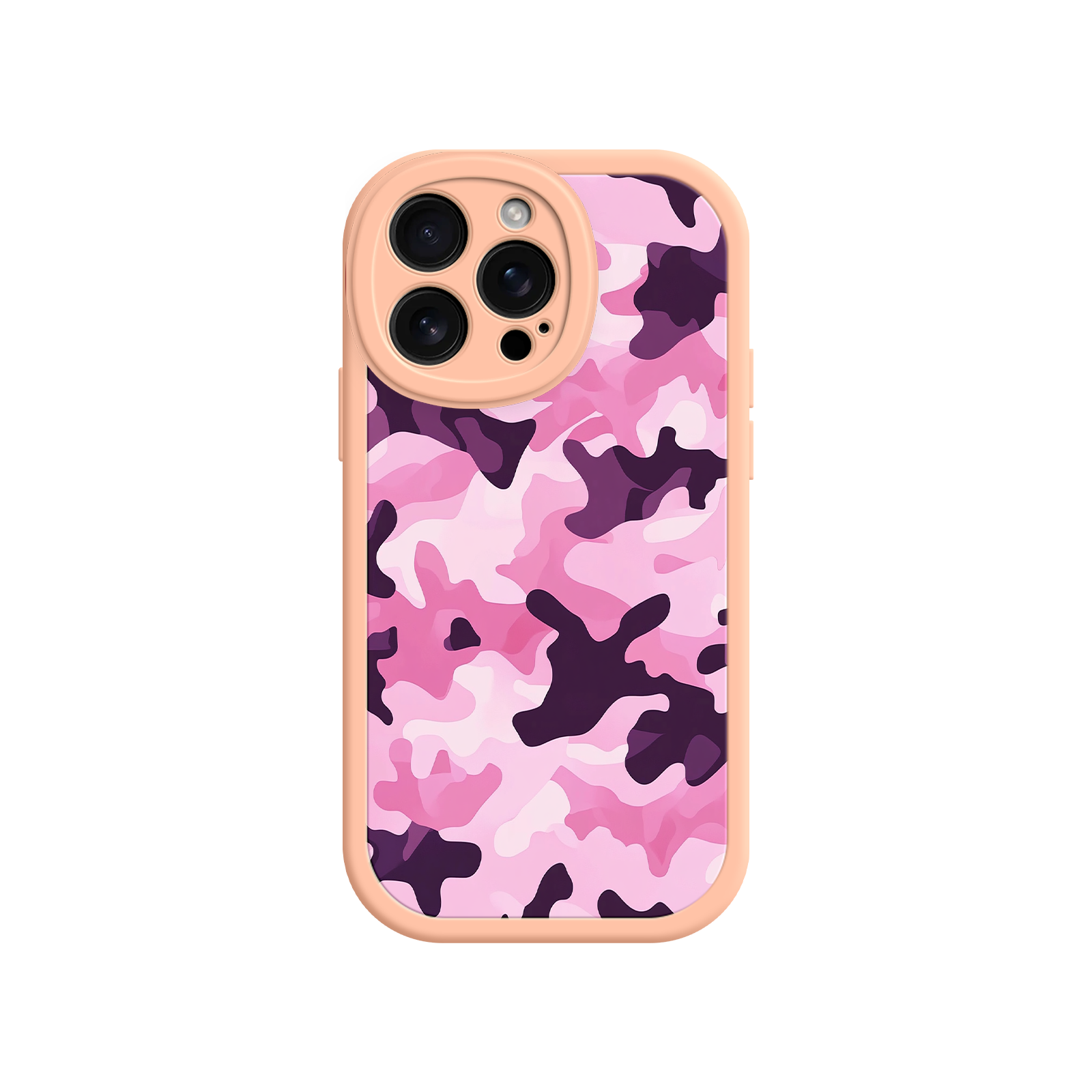 Pink Camo iPhone 17 Case – Camouflage, Feminine Style, Protective Phone Cover
