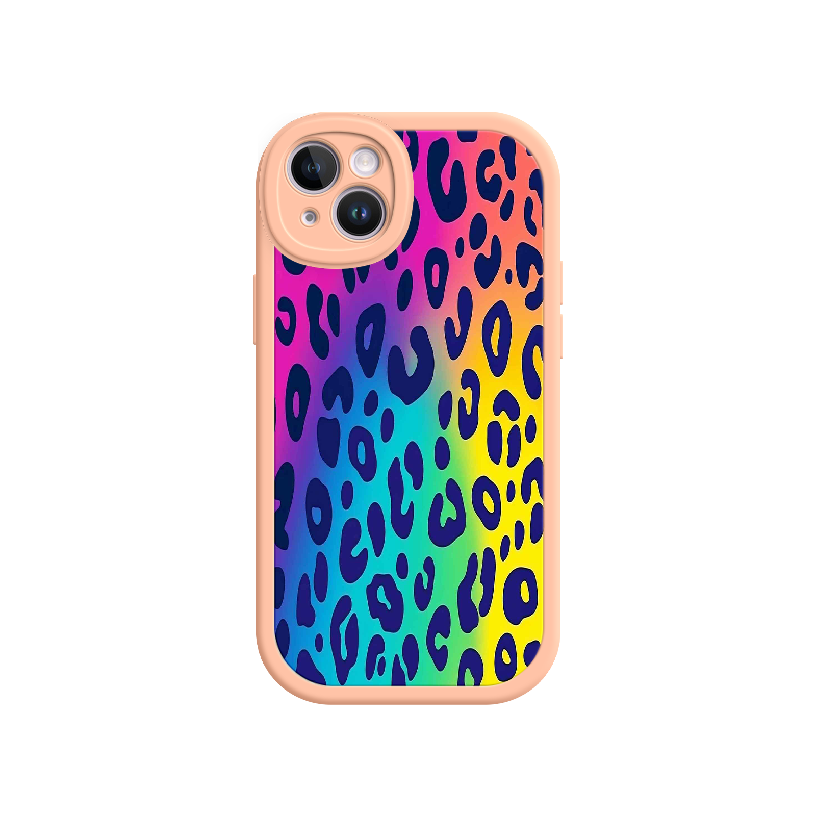 Rainbow Leopard Print iPhone 17 Case – Vibrant Gradient Leopard Pattern, Colorful Animal Print Design, Trendy Animal Print Phone Cover