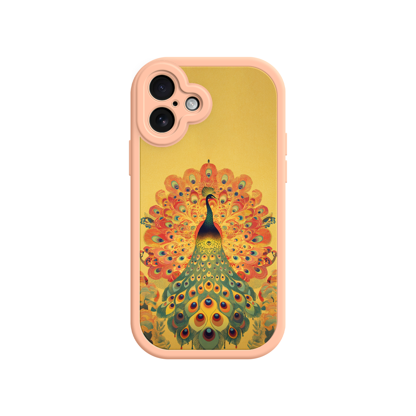 Peacock iPhone Case – Artistic Bird Design with Vibrant Feathers & Boho Style