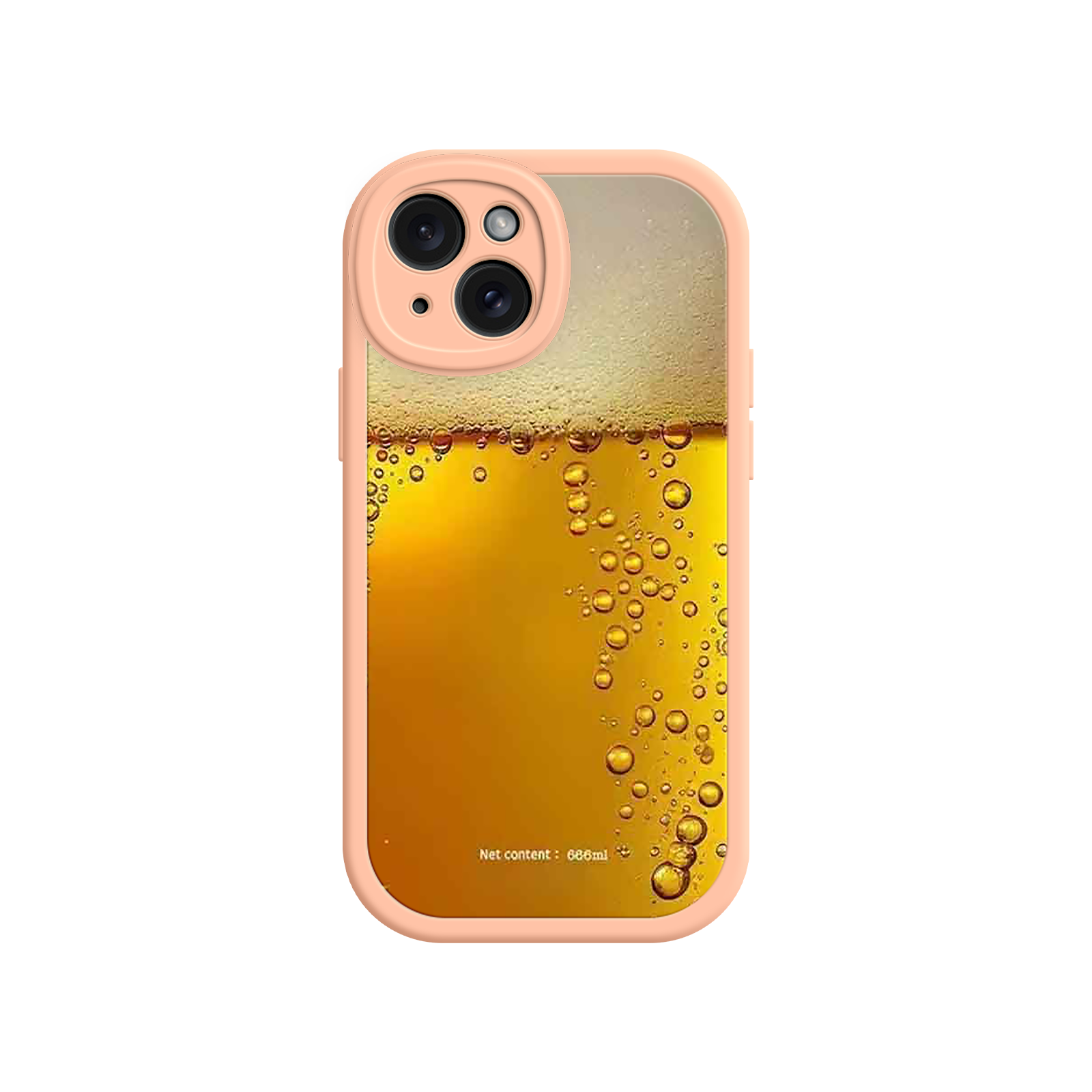Funny Beer Glass Phone Case – Realistic Foam Design, Novelty Gift for Beer Lovers