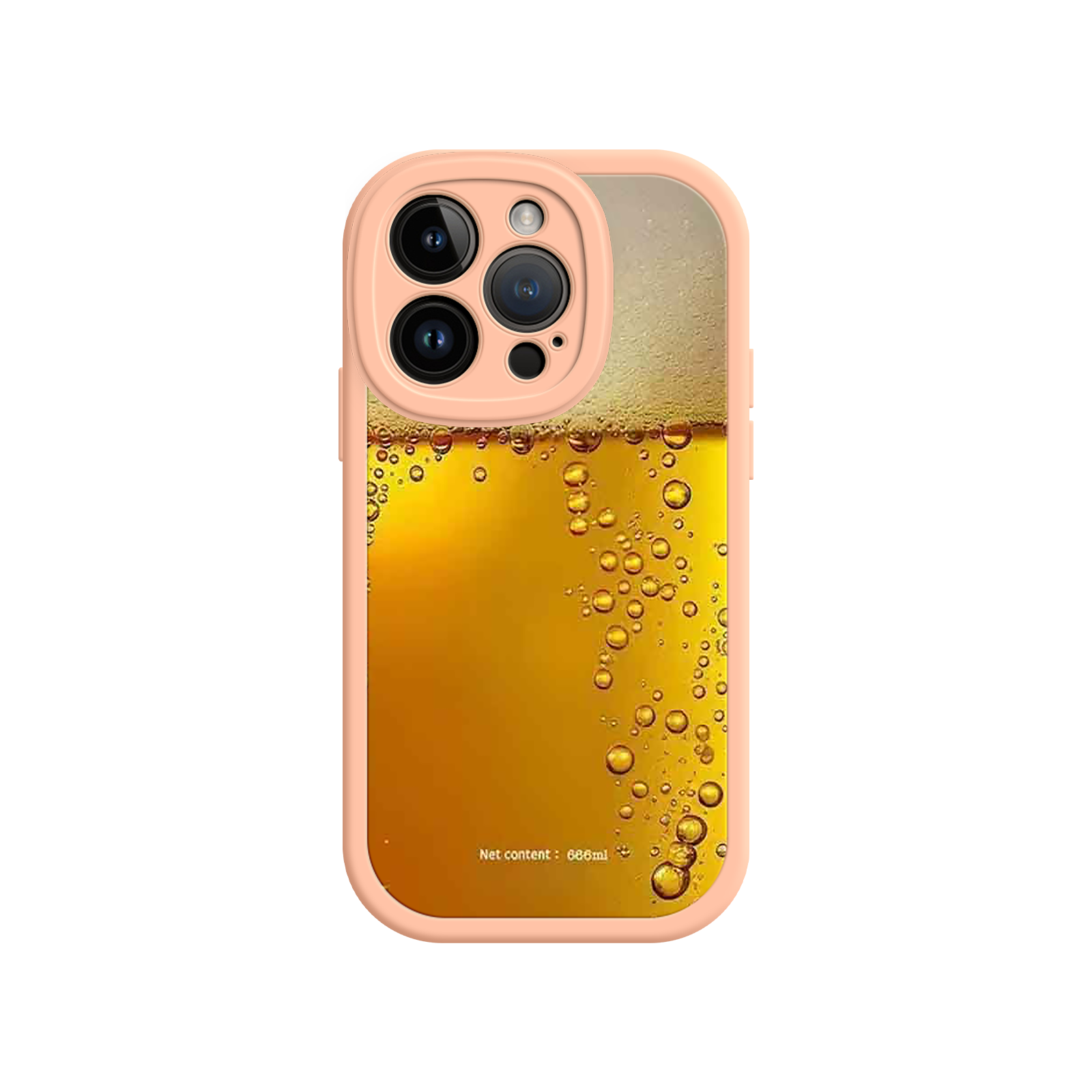 Funny Beer Glass Phone Case – Realistic Foam Design, Novelty Gift for Beer Lovers