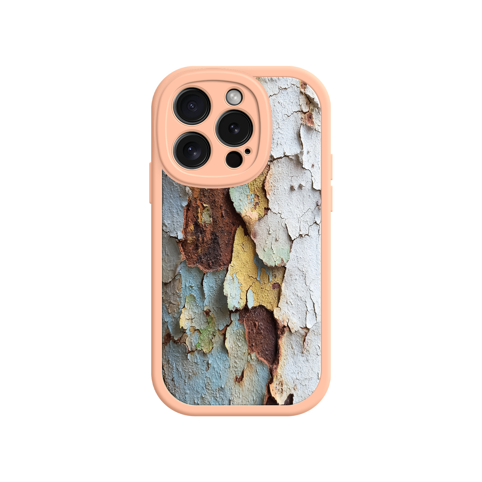 Unique phone case with layered paint for styling