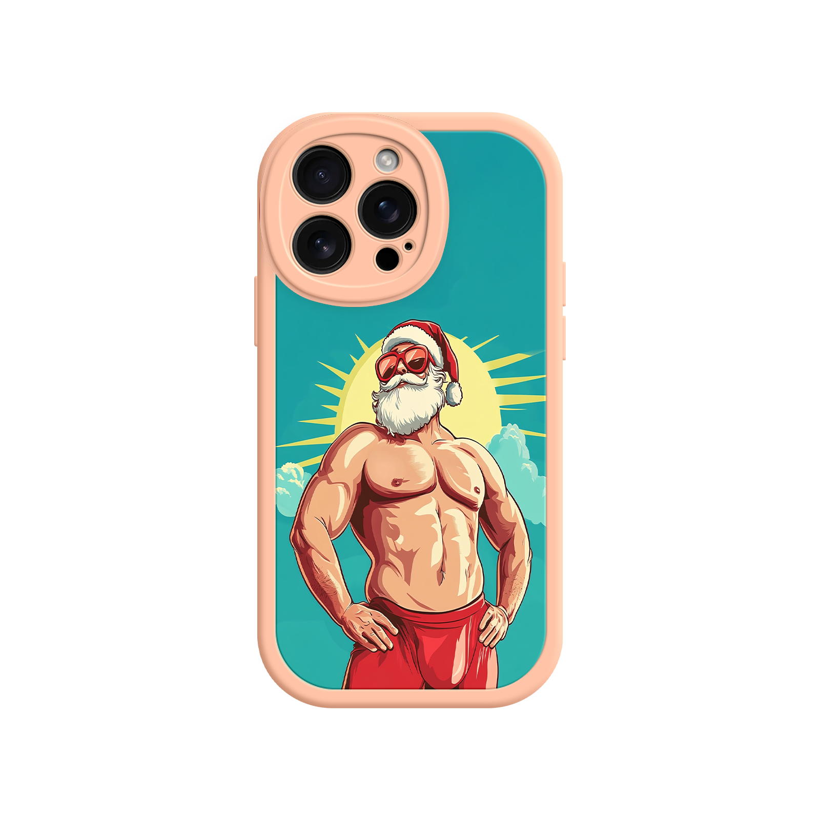 Funny Santa phone case for festive accessories