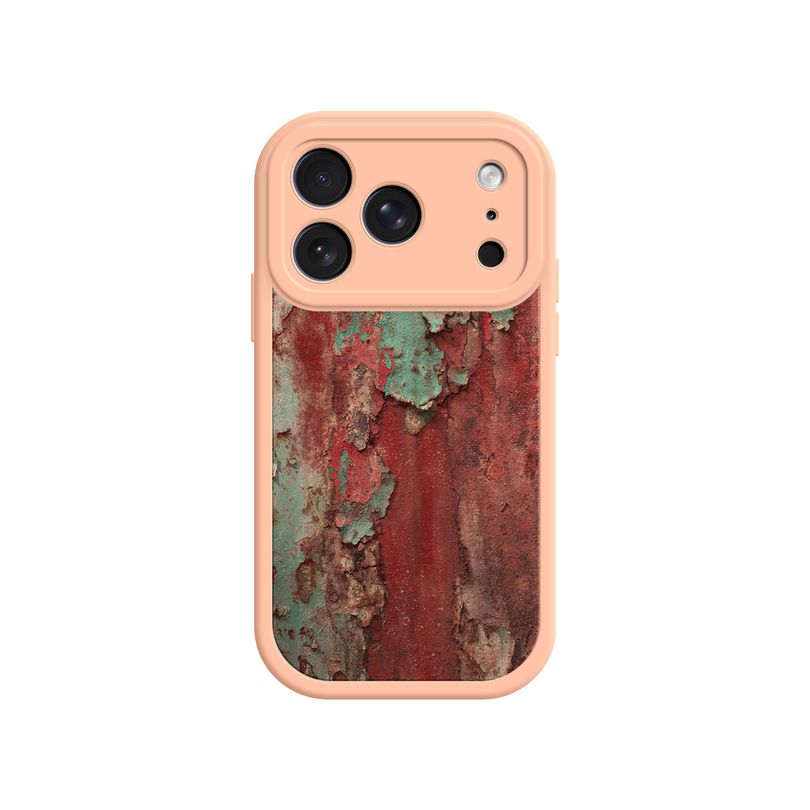 Rustic Metal Texture Phone Case – Vintage Industrial Style for iPhone 17