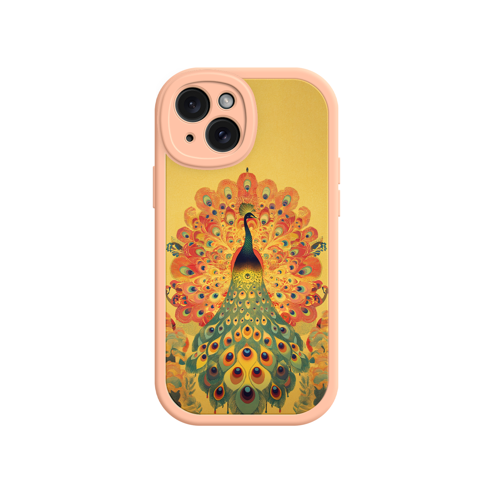Peacock iPhone Case – Artistic Bird Design with Vibrant Feathers & Boho Style