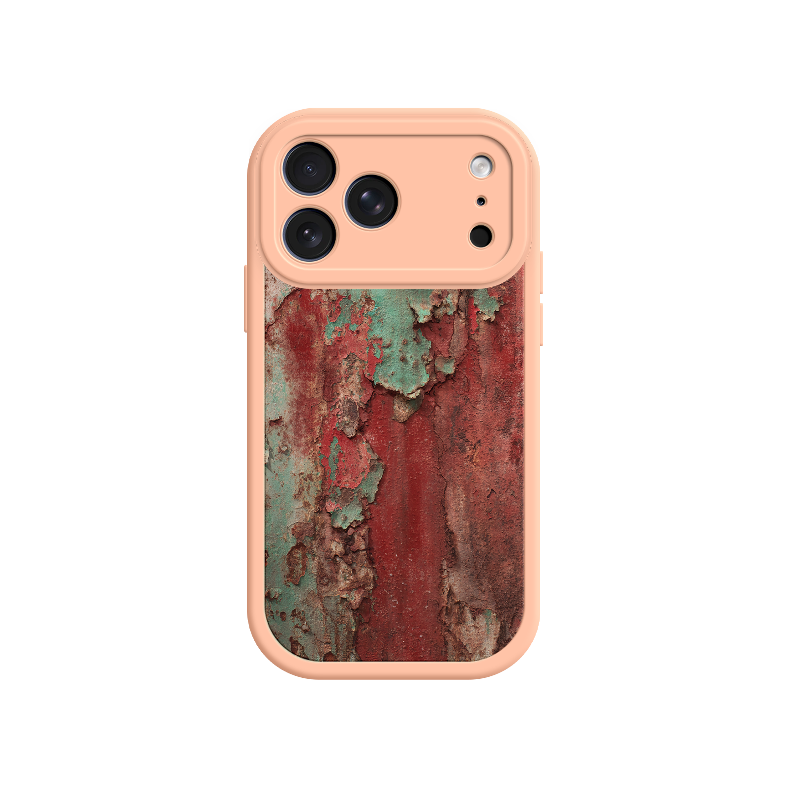 Rustic Metal Texture Phone Case – Vintage Industrial Style for iPhone 17