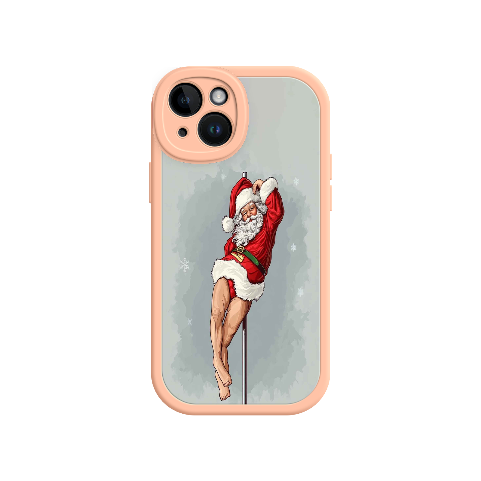 Pole Dancing Santa Claus iPhone 17 Case – Funny Christmas Art, Cheeky Holiday Design, Festive Adult Humor
