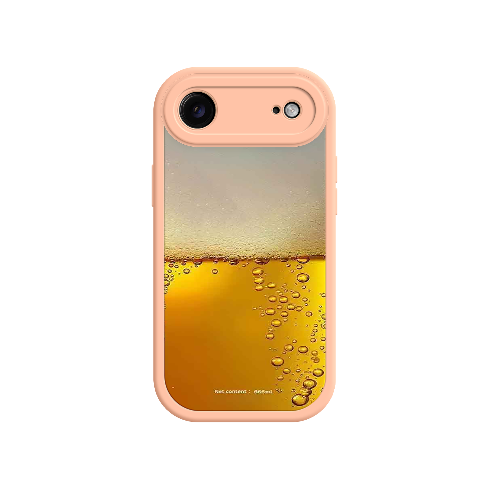 Funny Beer Glass Phone Case – Realistic Foam Design, Novelty Gift for Beer Lovers