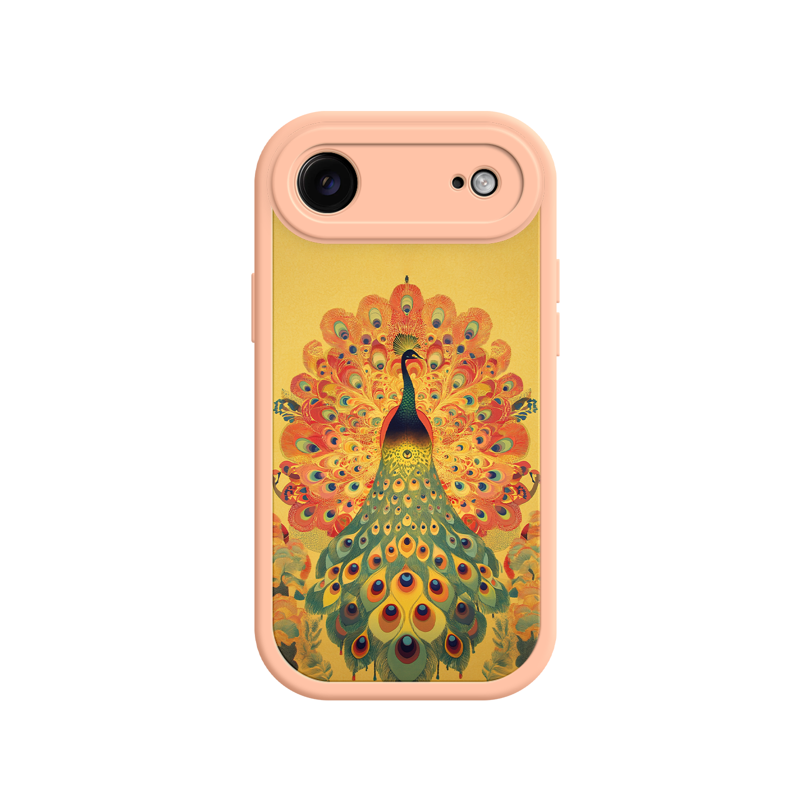 Peacock iPhone Case – Artistic Bird Design with Vibrant Feathers & Boho Style