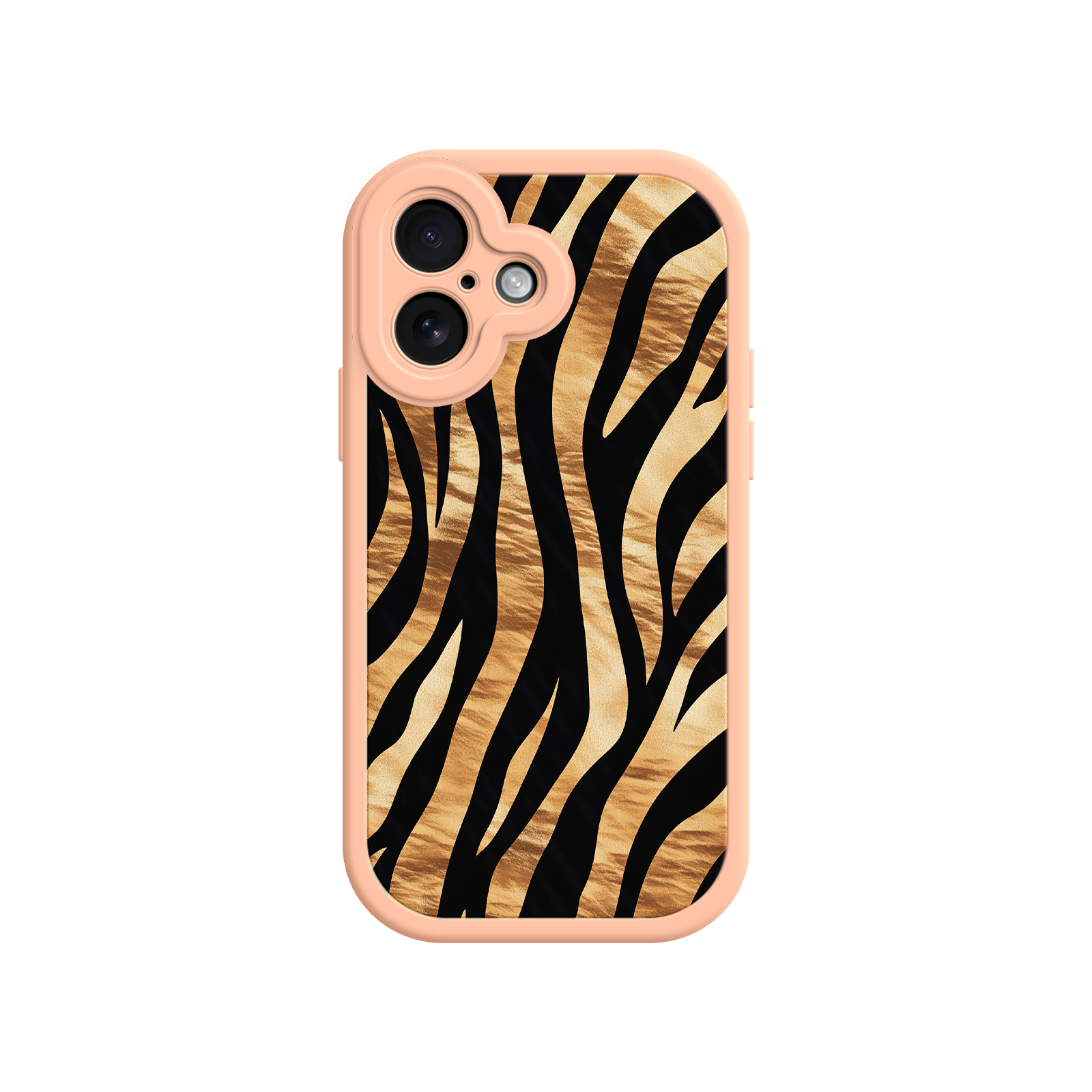 Statement phone case with safari-inspired stripes