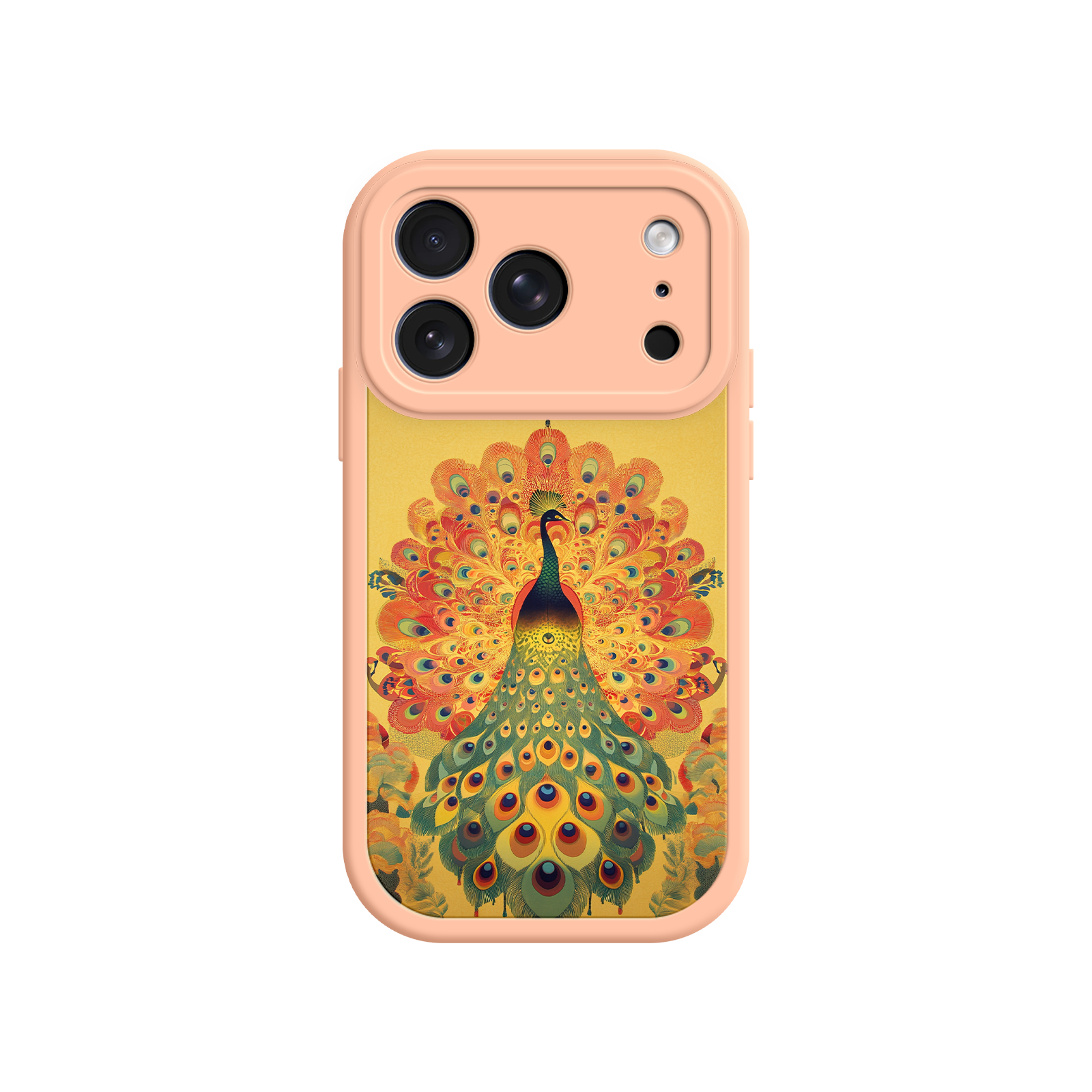 Peacock iPhone Case – Artistic Bird Design with Vibrant Feathers & Boho Style