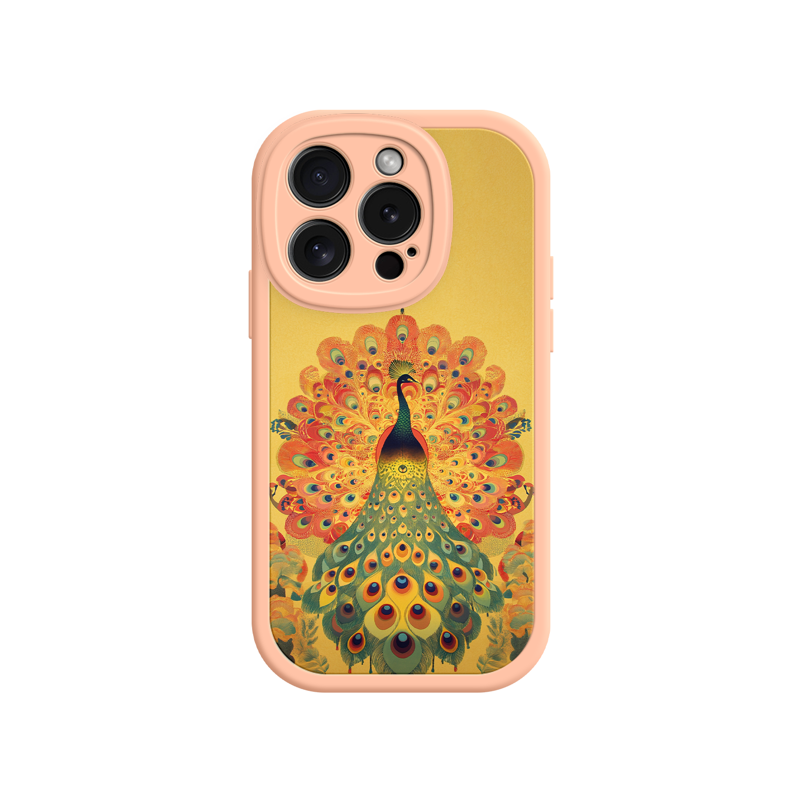Peacock iPhone Case – Artistic Bird Design with Vibrant Feathers & Boho Style
