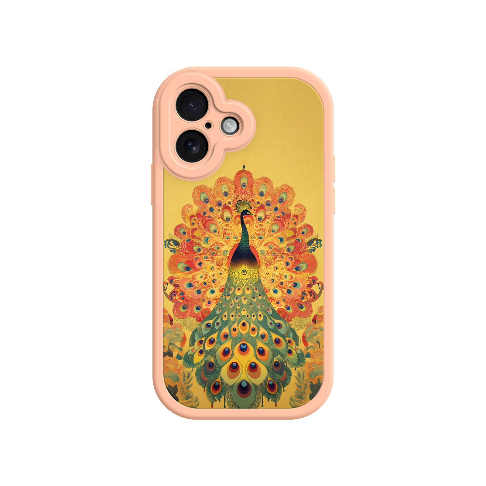 Peacock iPhone Case – Artistic Bird Design with Vibrant Feathers & Boho Style